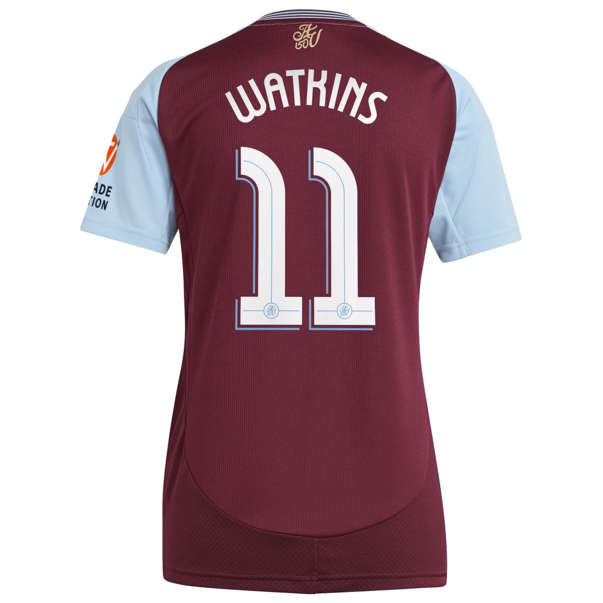 aston villa adidas home shirt 2024-25 – womens with watkins 11 cup printing Collection | Aston Villa Fan Shop