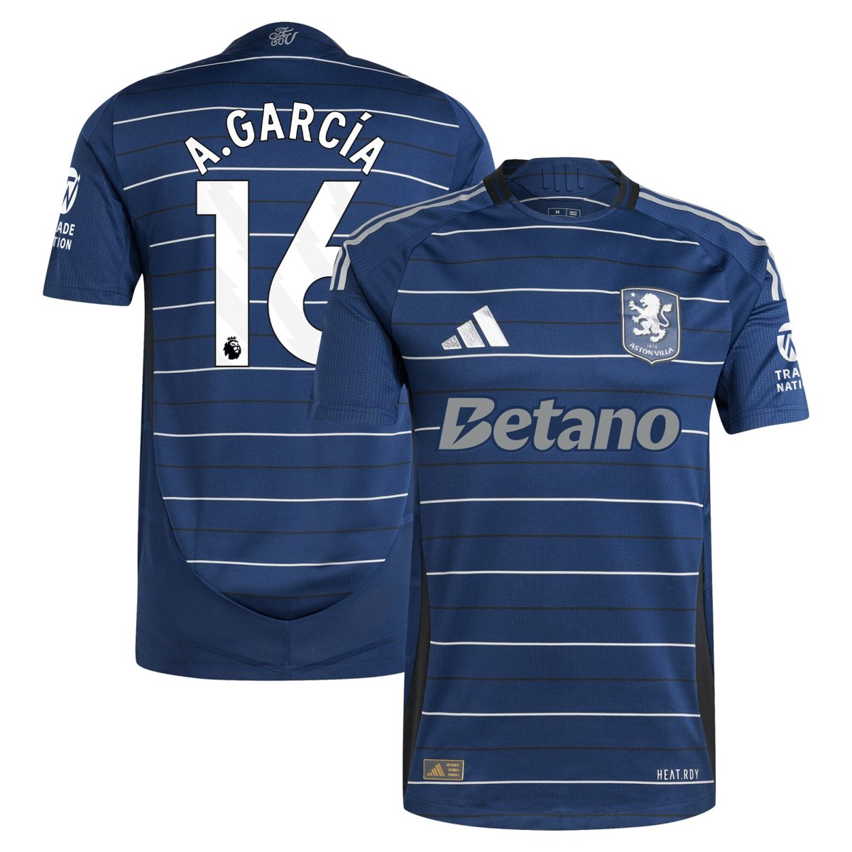 aston villa adidas third authentic shirt 2024-25 with a.garcía 16 printing Collection | Aston Villa Fan Shop