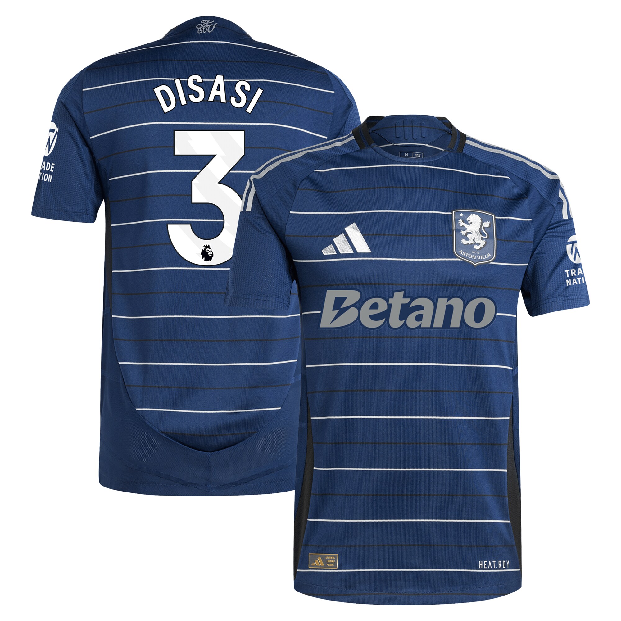 aston villa adidas third authentic shirt 2024-25 with disasi 3 printing Collection | Aston Villa Fan Shop