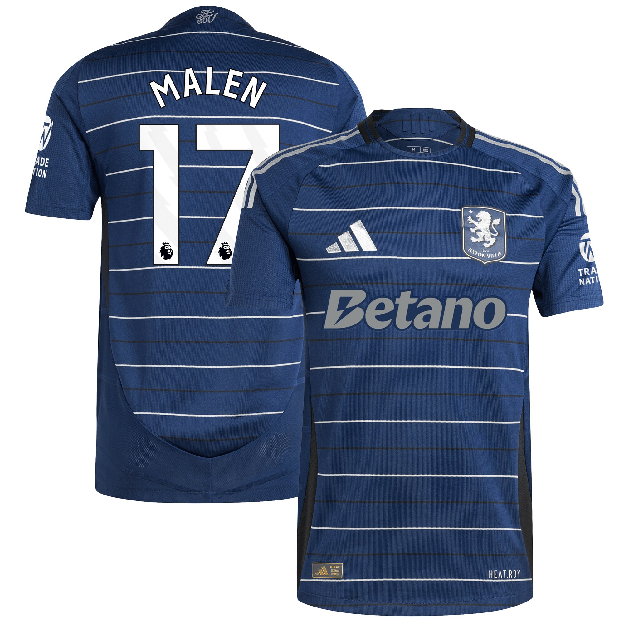aston villa adidas third authentic shirt 2024-25 with malen 17 printing Collection | Aston Villa Fan Shop