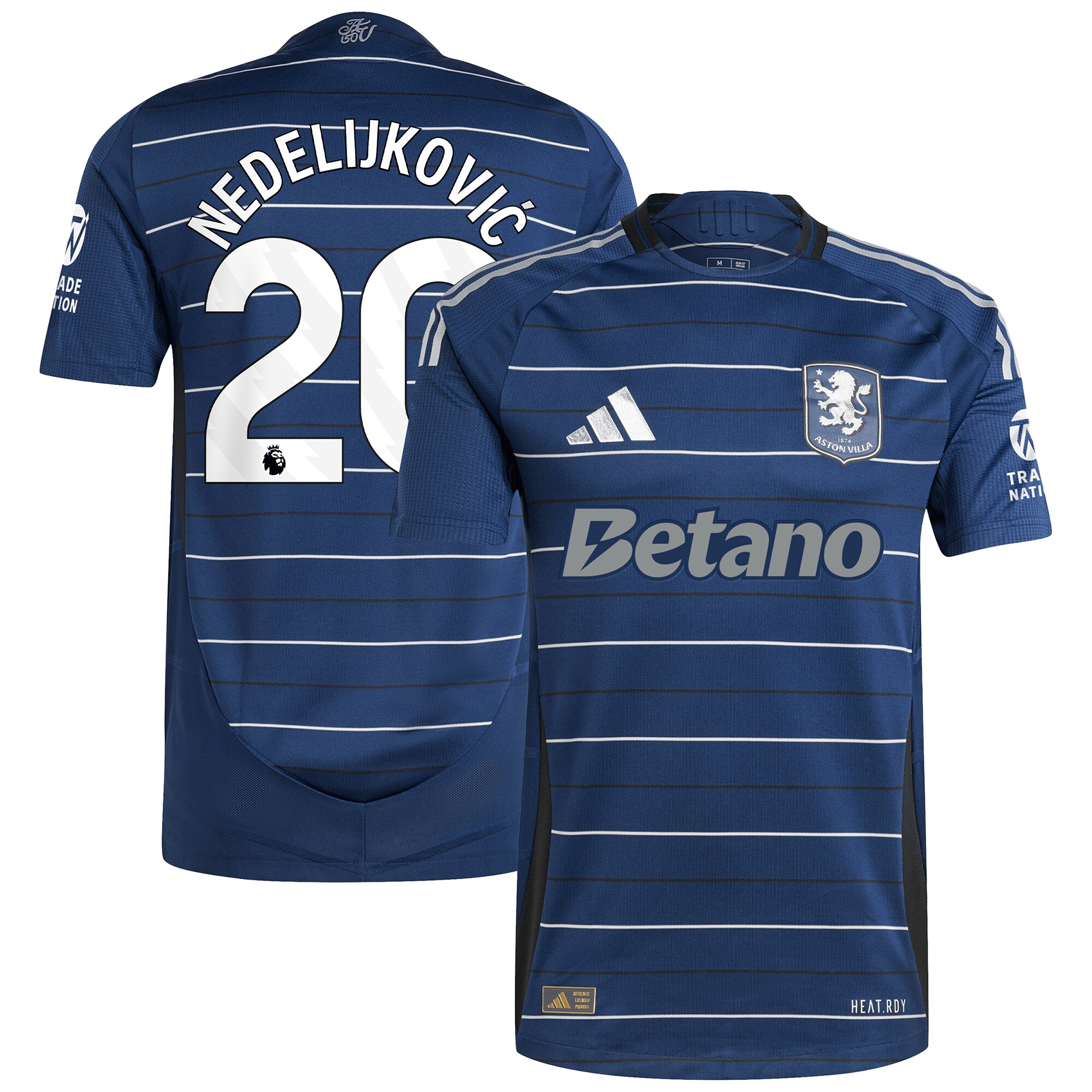 aston villa adidas third authentic shirt 2024-25 with nedeljković 20 printing Collection | Aston Villa Fan Shop