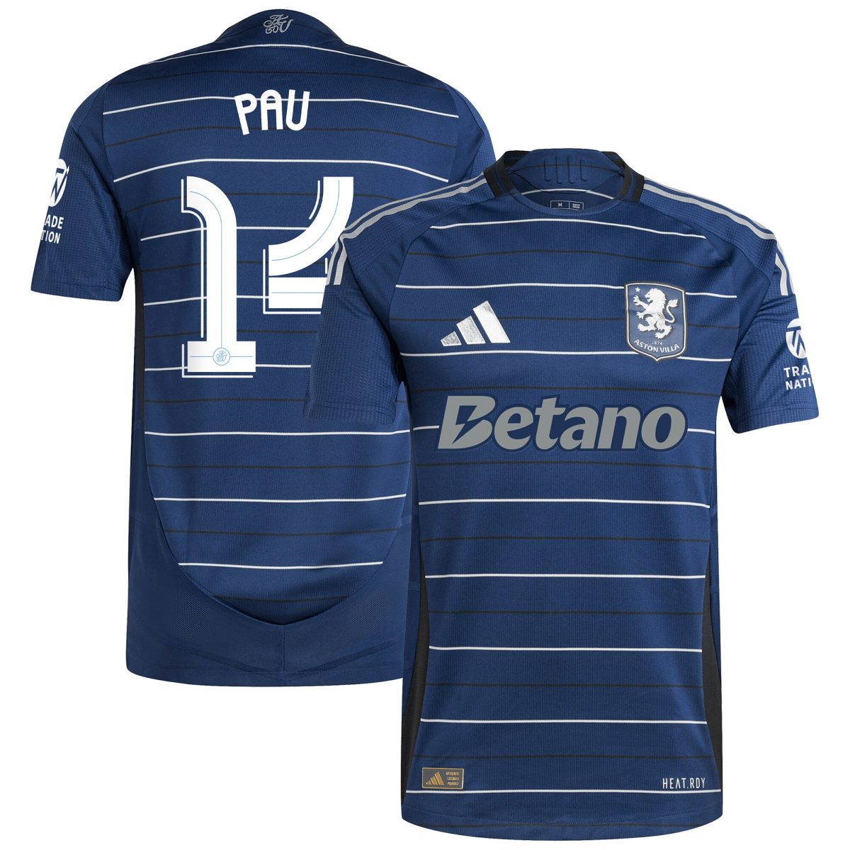 aston villa adidas third authentic shirt 2024-25 with pau 14 cup printing Collection | Aston Villa Fan Shop
