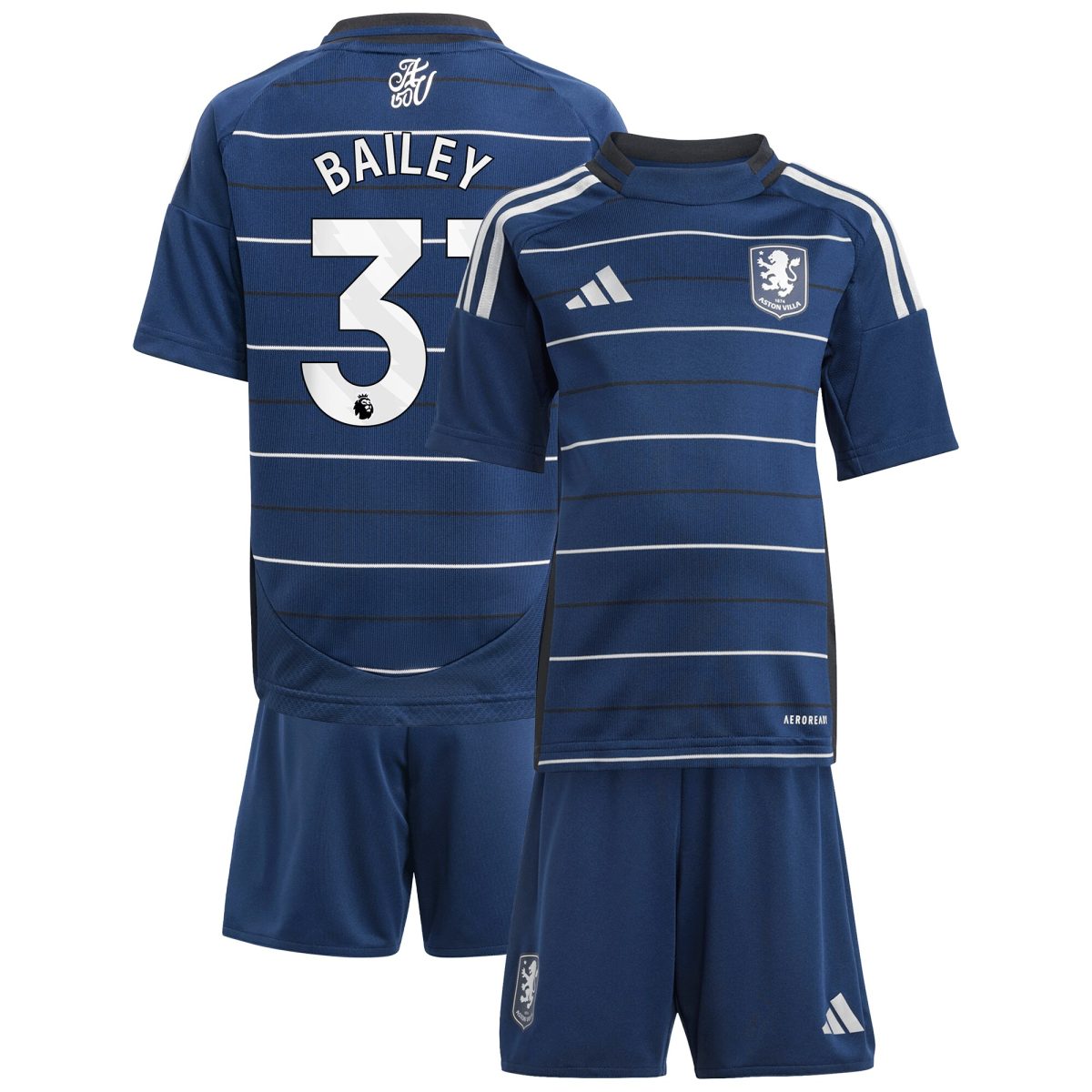 aston villa adidas third minikit 2024-25 with bailey 31 printing Collection | Aston Villa Fan Shop