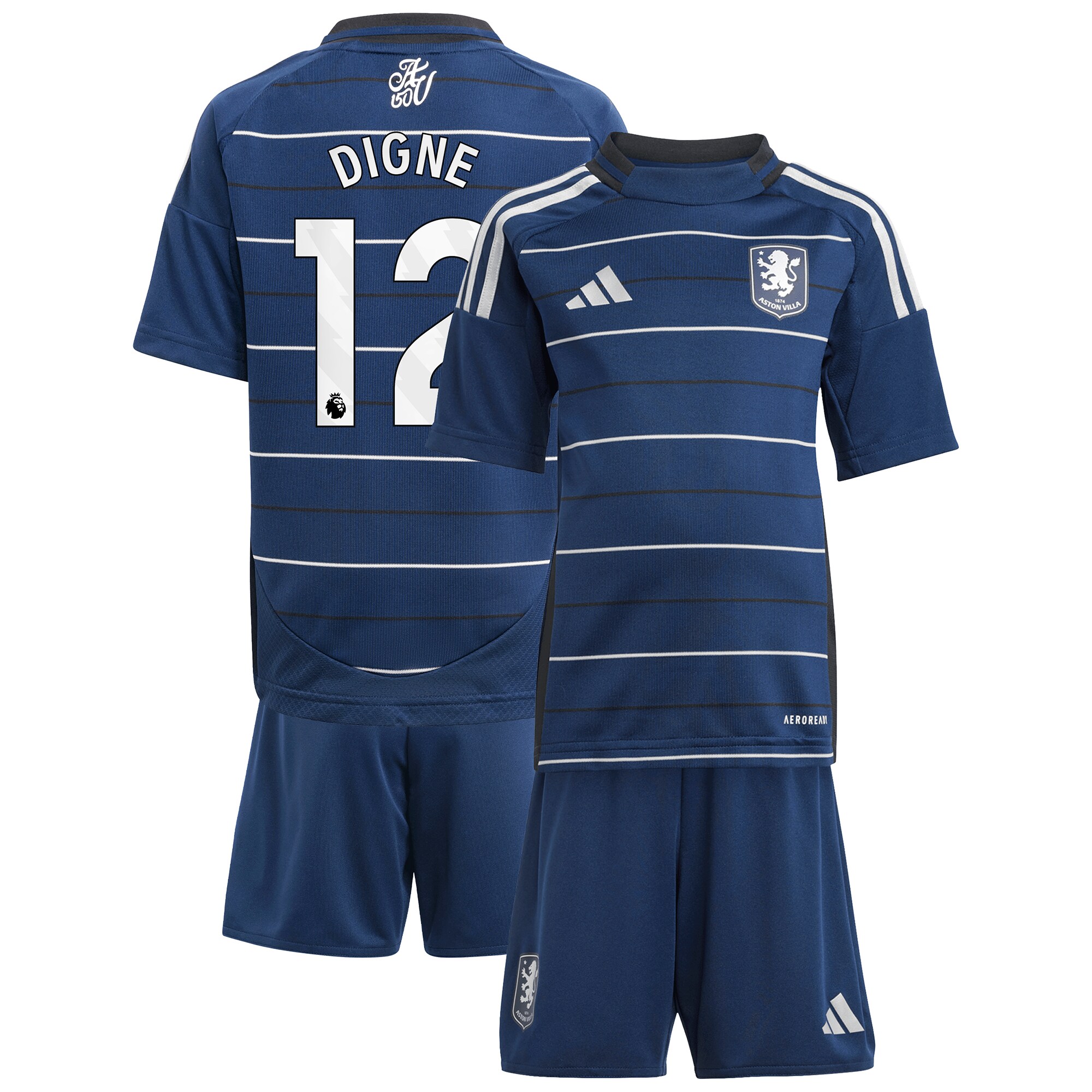 aston villa adidas third minikit 2024-25 with digne 12 printing Collection | Aston Villa Fan Shop
