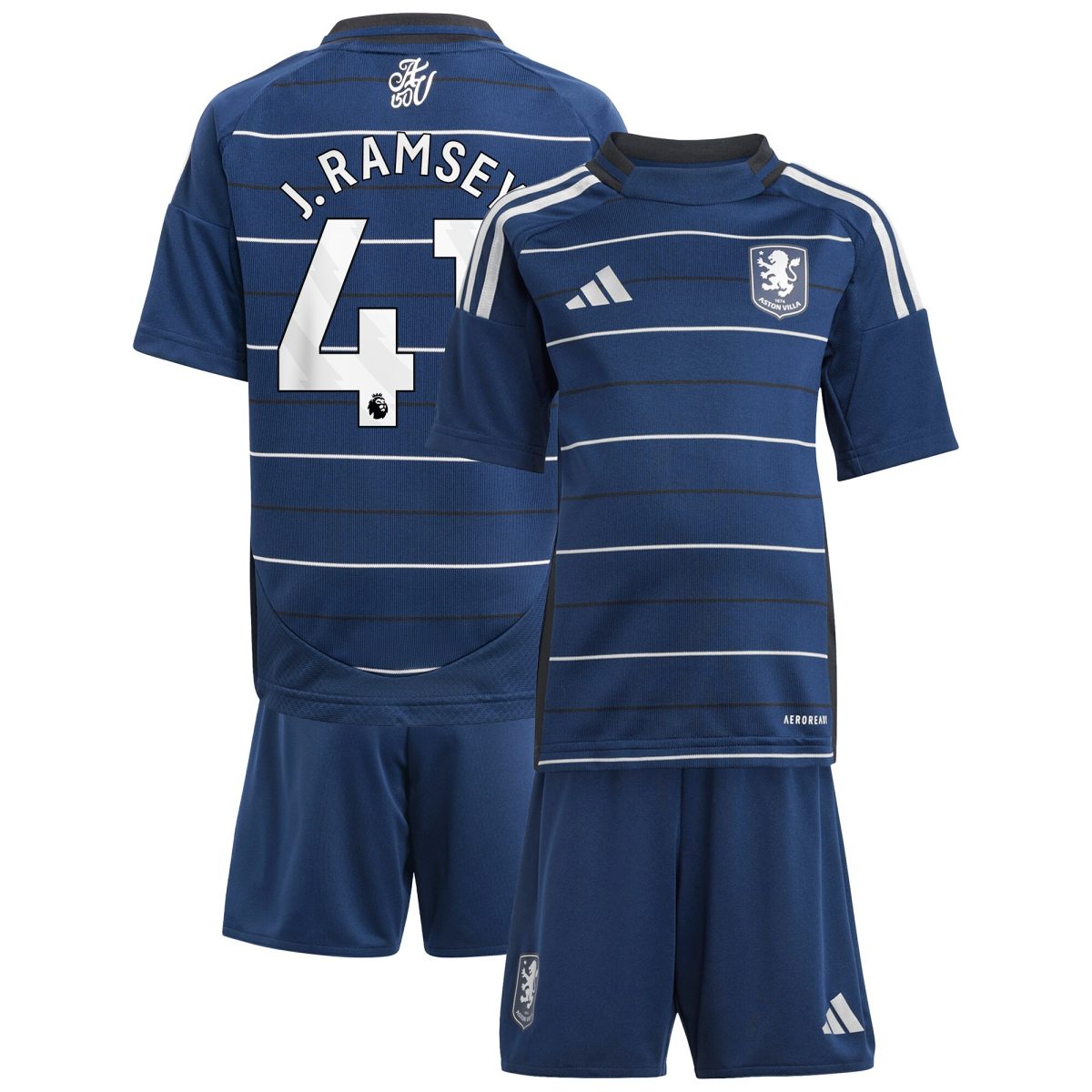 aston villa adidas third minikit 2024-25 with j. ramsey 41 printing Collection | Aston Villa Fan Shop