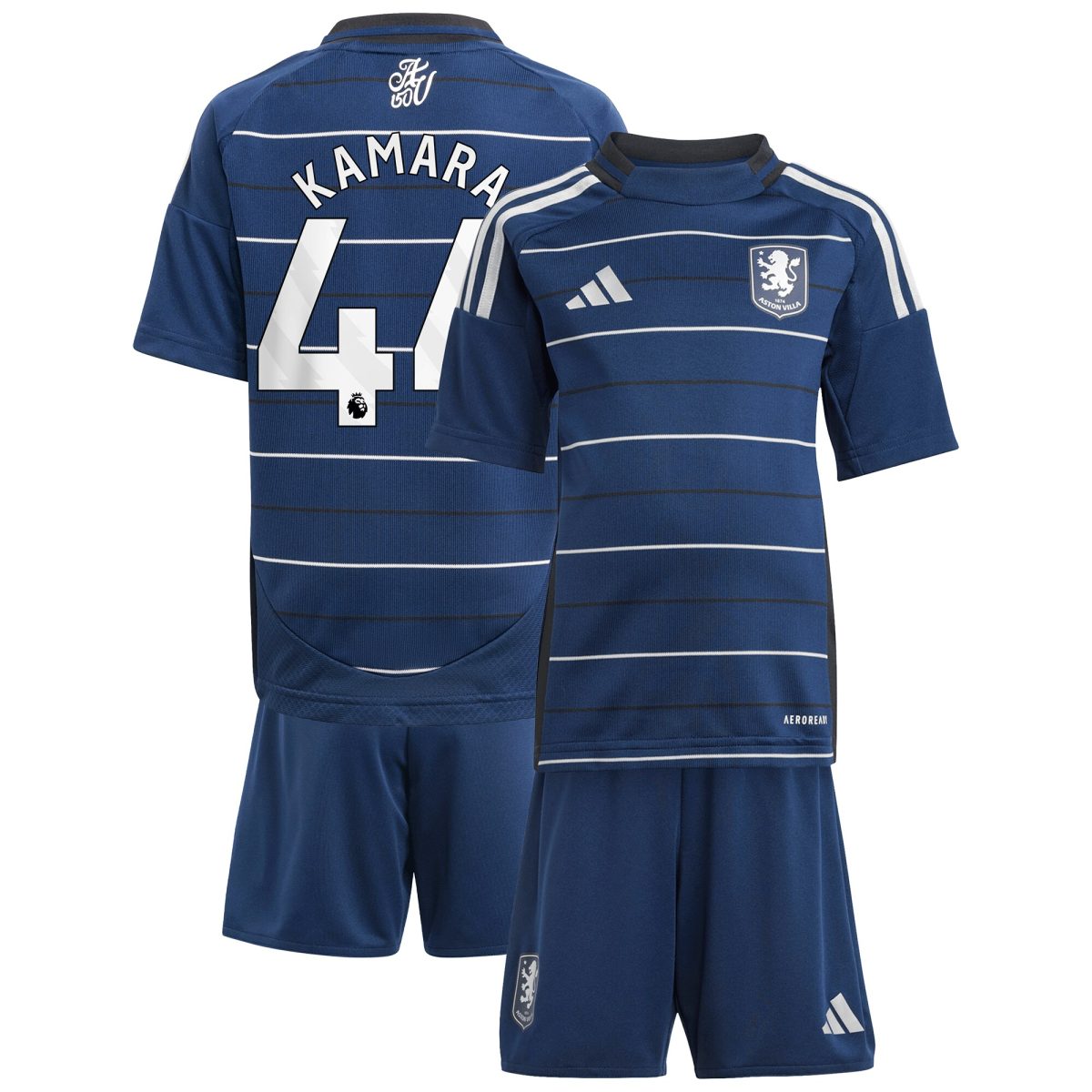 aston villa adidas third minikit 2024-25 with kamara 44 printing Collection | Aston Villa Fan Shop