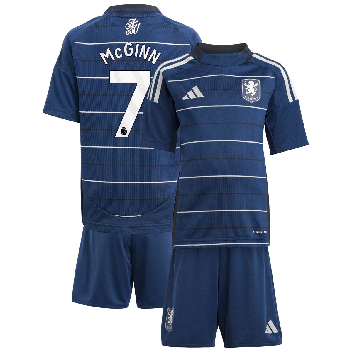aston villa adidas third minikit 2024-25 with mcginn 7 printing Collection | Aston Villa Fan Shop