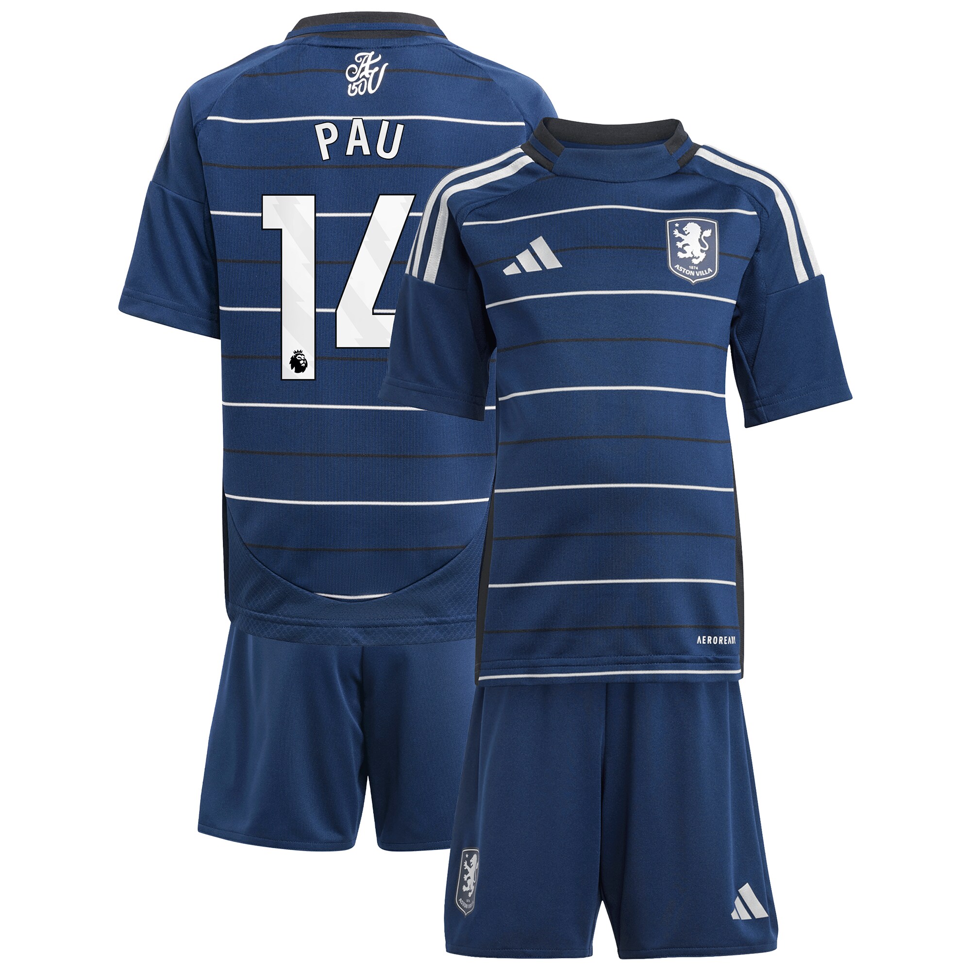 aston villa adidas third minikit 2024-25 with pau 14 printing Collection | Aston Villa Fan Shop