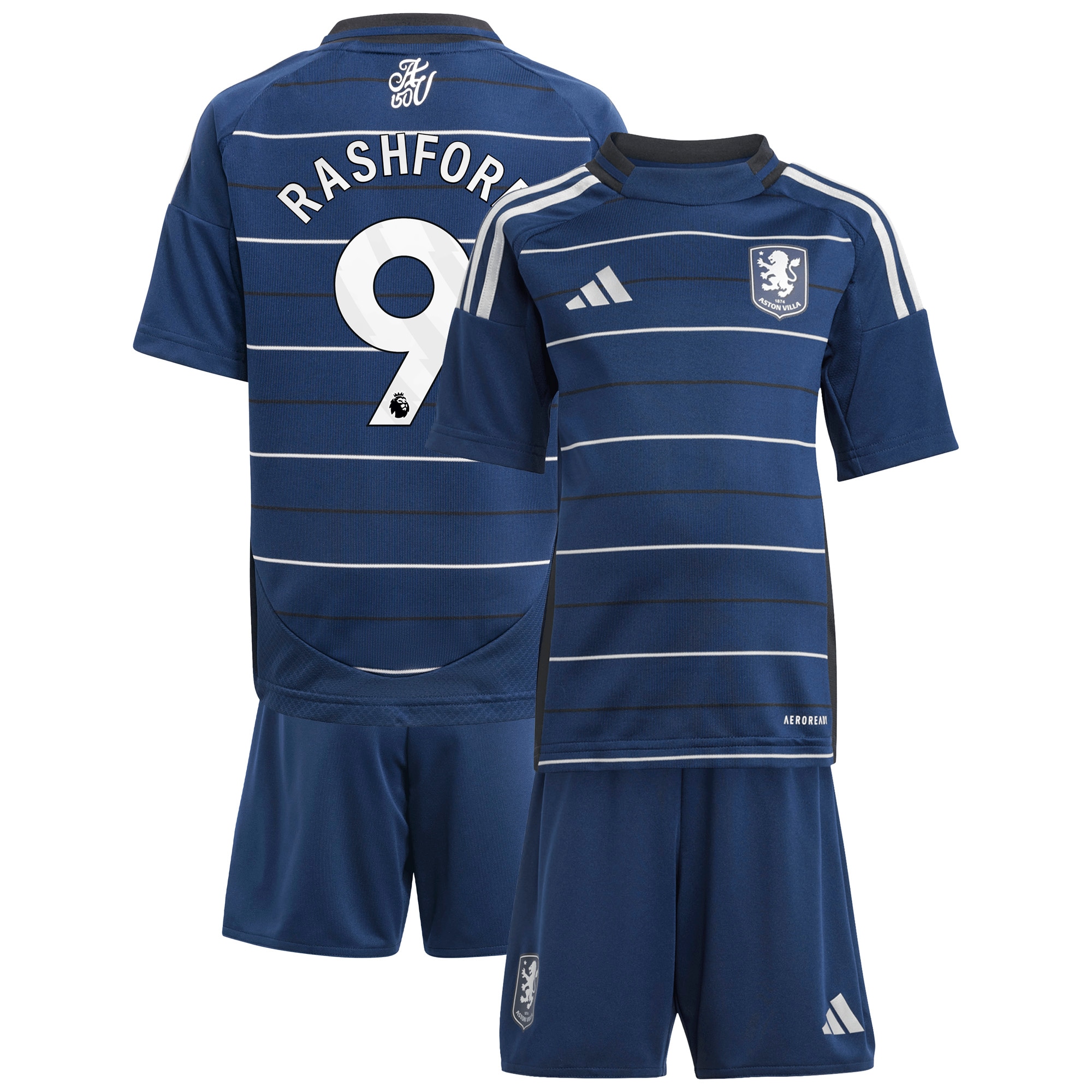 aston villa adidas third minikit 2024-25 with rashford 9 printing Collection | Aston Villa Fan Shop