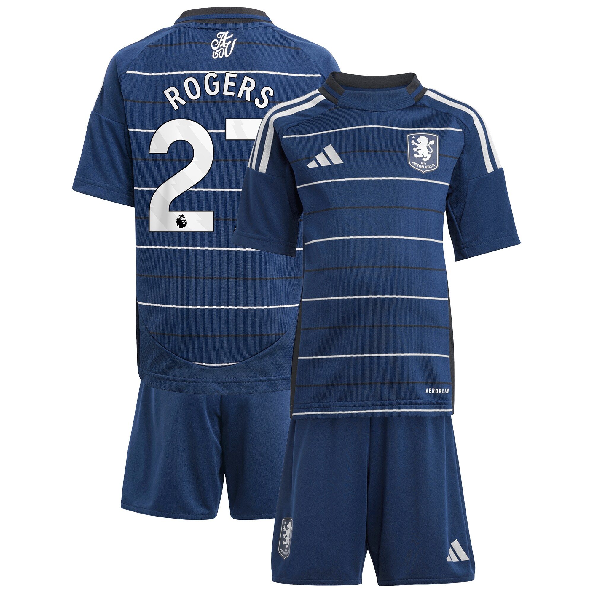 aston villa adidas third minikit 2024-25 with rogers 27 printing Collection | Aston Villa Fan Shop