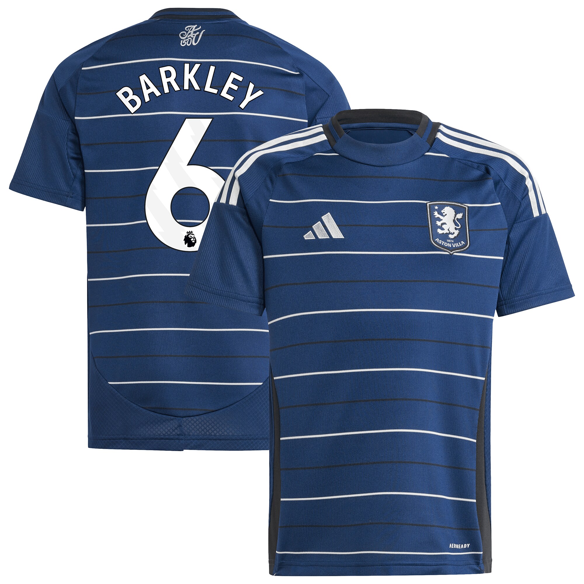 aston villa adidas third shirt 2024-25 – kids with barkley 6 printing Collection | Aston Villa Fan Shop