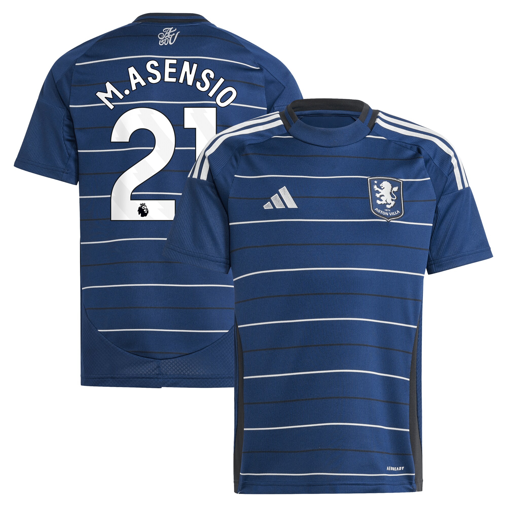 aston villa adidas third shirt 2024-25 – kids with m.asensio 21 printing Collection | Aston Villa Fan Shop