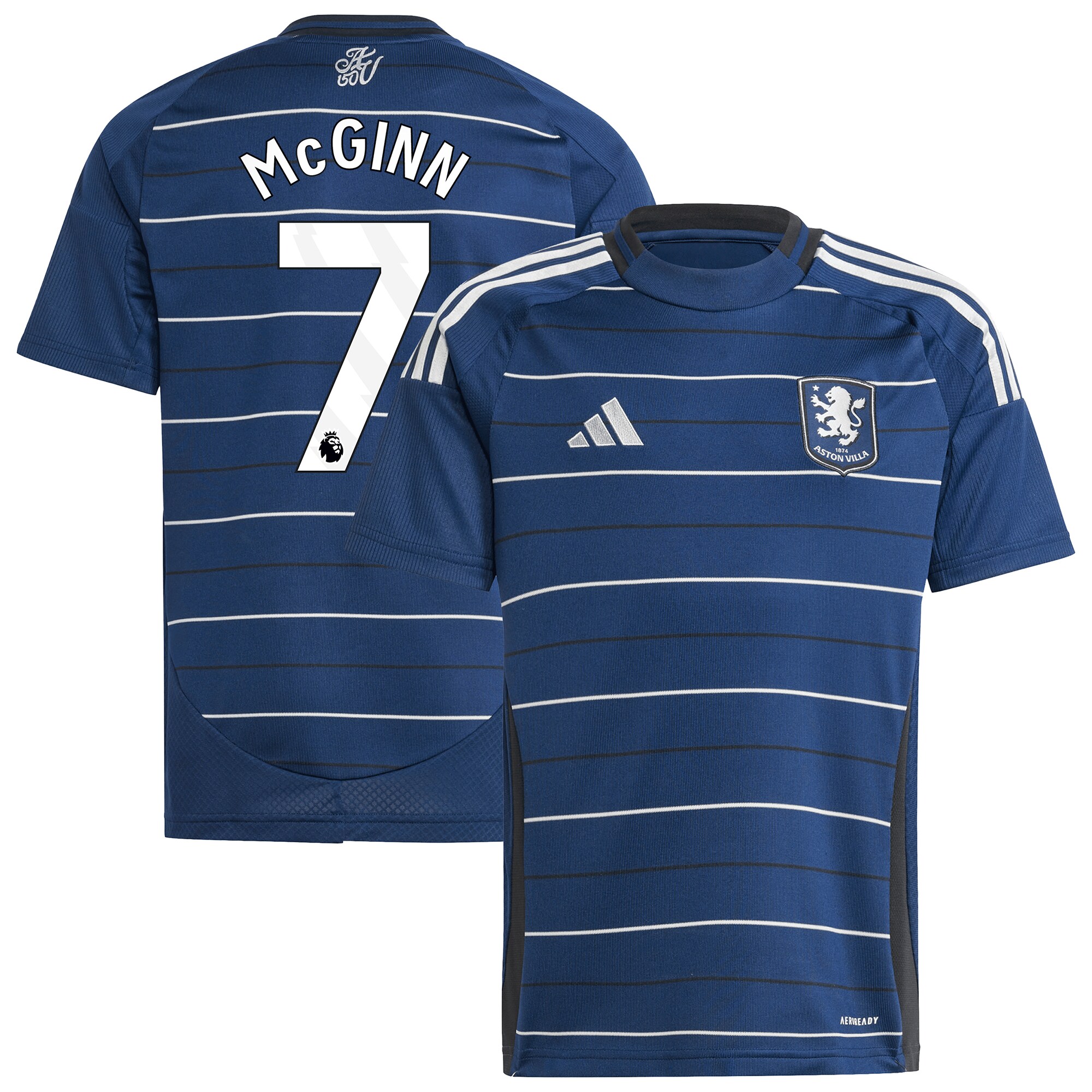 aston villa adidas third shirt 2024-25 – kids with mcginn 7 printing Collection | Aston Villa Fan Shop