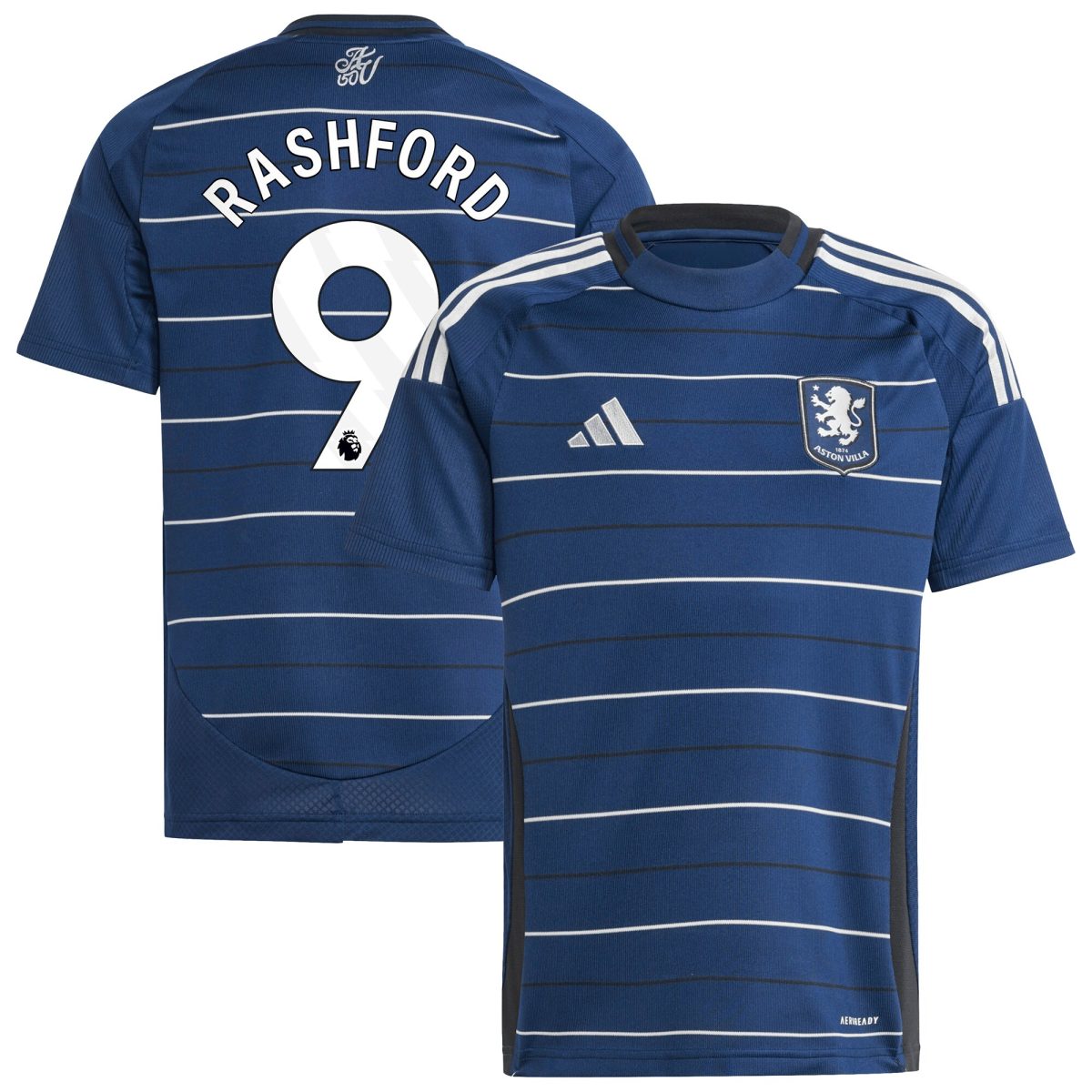 aston villa adidas third shirt 2024-25 – kids with rashford 9 printing Collection | Aston Villa Fan Shop