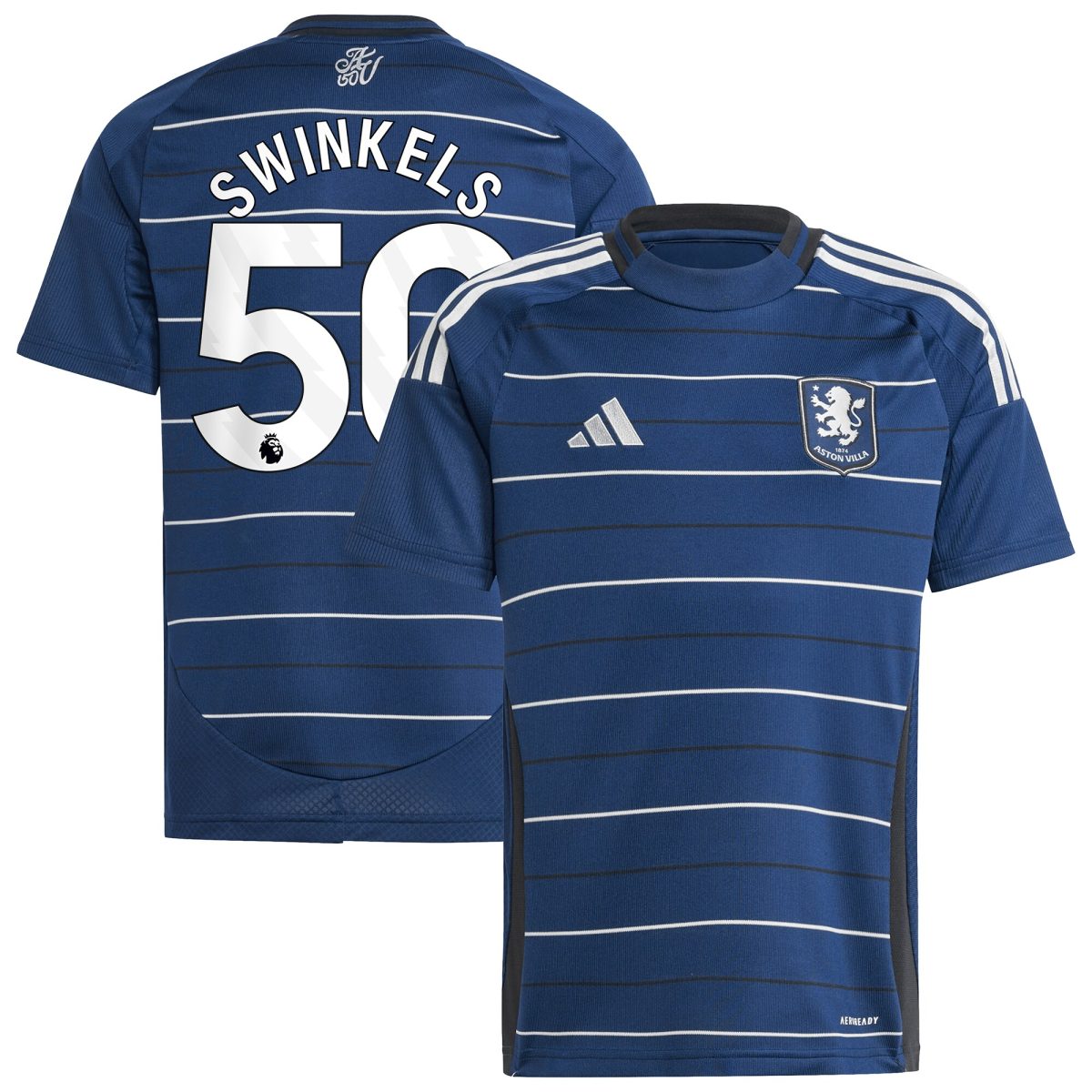 aston villa adidas third shirt 2024-25 – kids with swinkels 50 printing Collection | Aston Villa Fan Shop