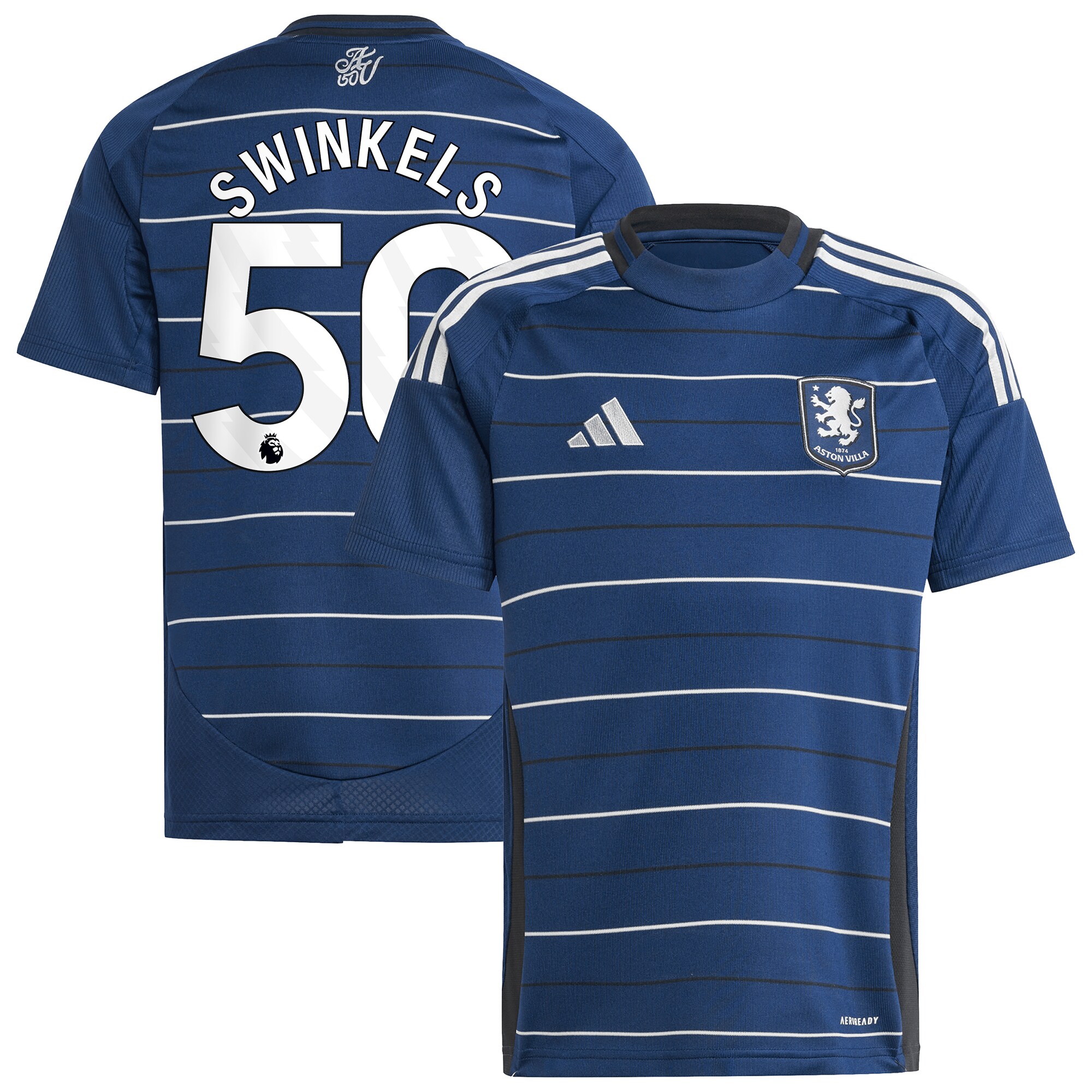 aston villa adidas third shirt 2024-25 – kids with swinkels 50 printing Collection | Aston Villa Fan Shop