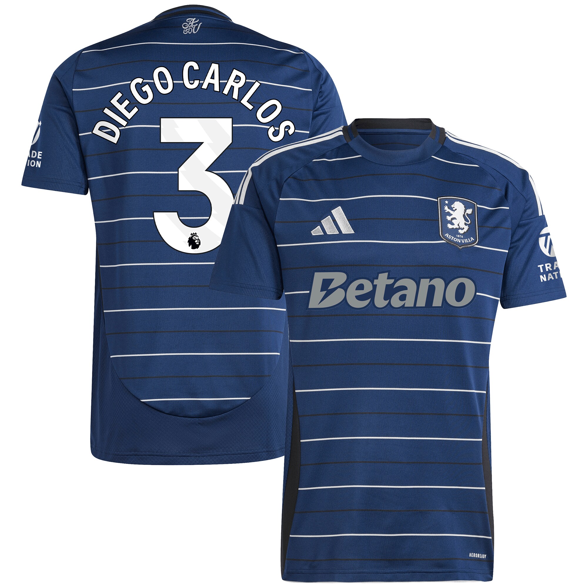 aston villa adidas third shirt 2024-25 with diego carlos 3 printing Collection | Aston Villa Fan Shop