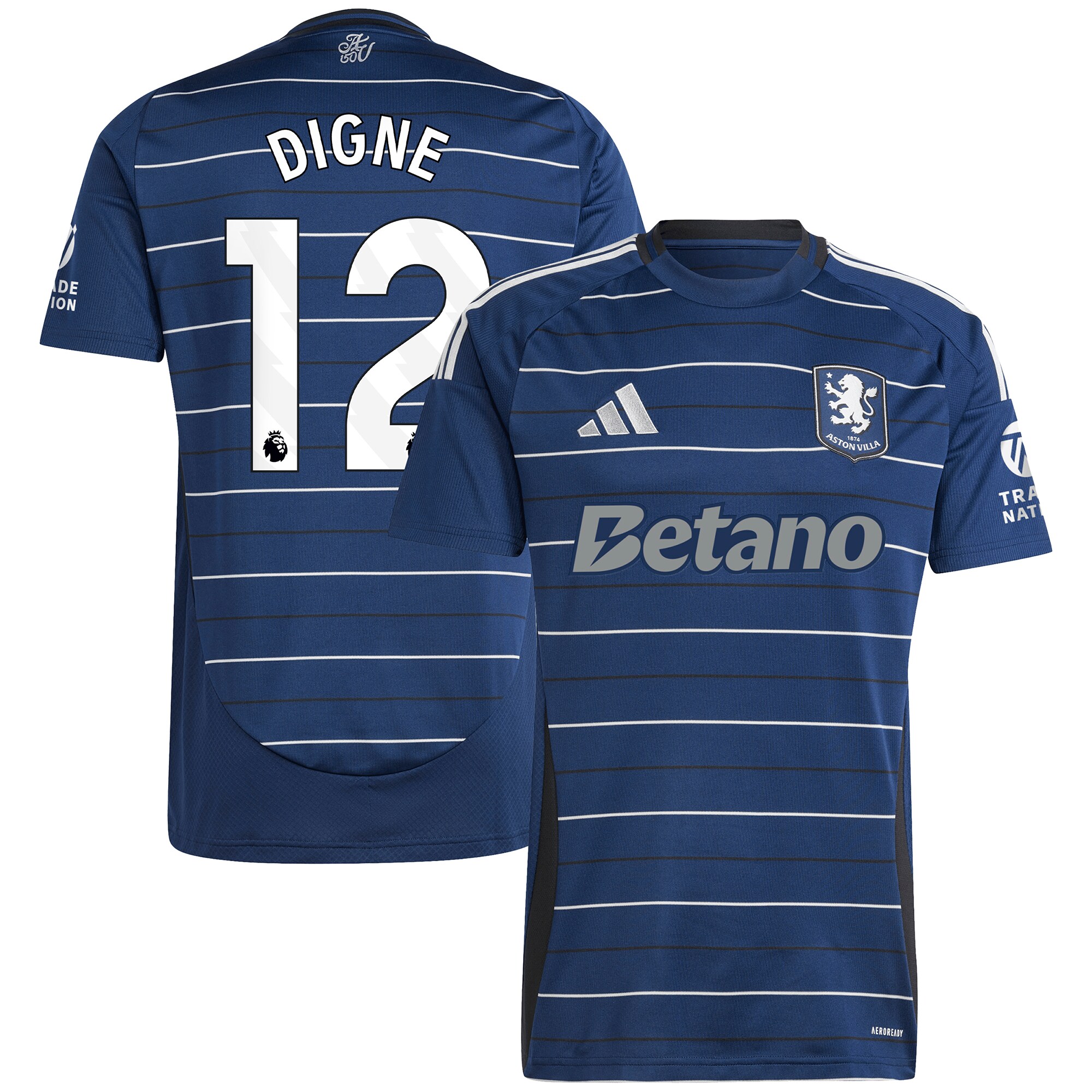 aston villa adidas third shirt 2024-25 with digne 12 printing Collection | Aston Villa Fan Shop