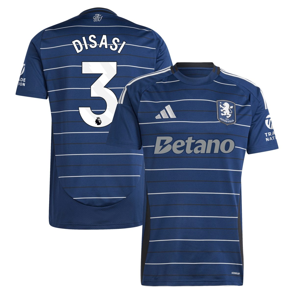 aston villa adidas third shirt 2024-25 with disasi 3 printing Collection | Aston Villa Fan Shop