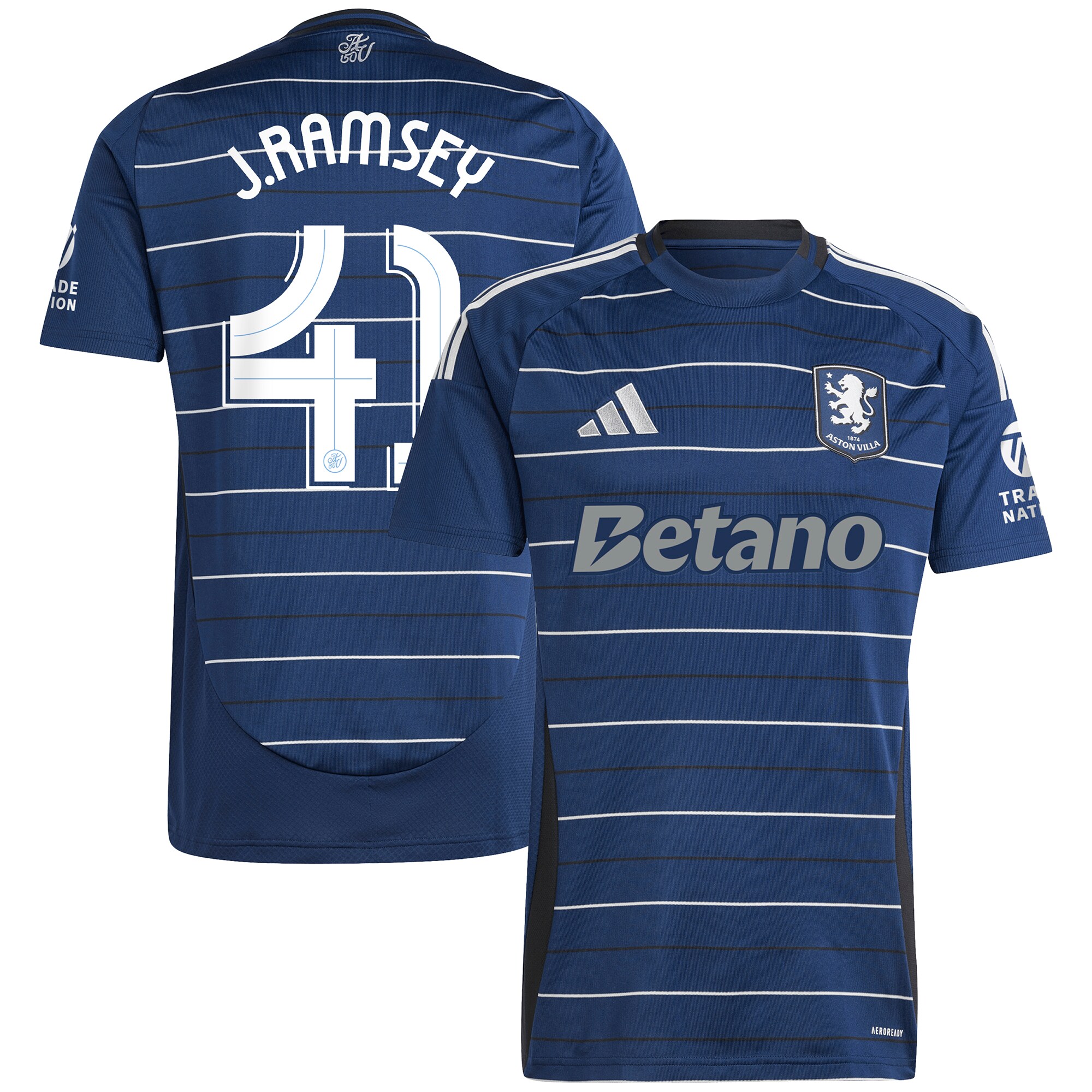aston villa adidas third shirt 2024-25 with j. ramsey 41 cup printing Collection | Aston Villa Fan Shop