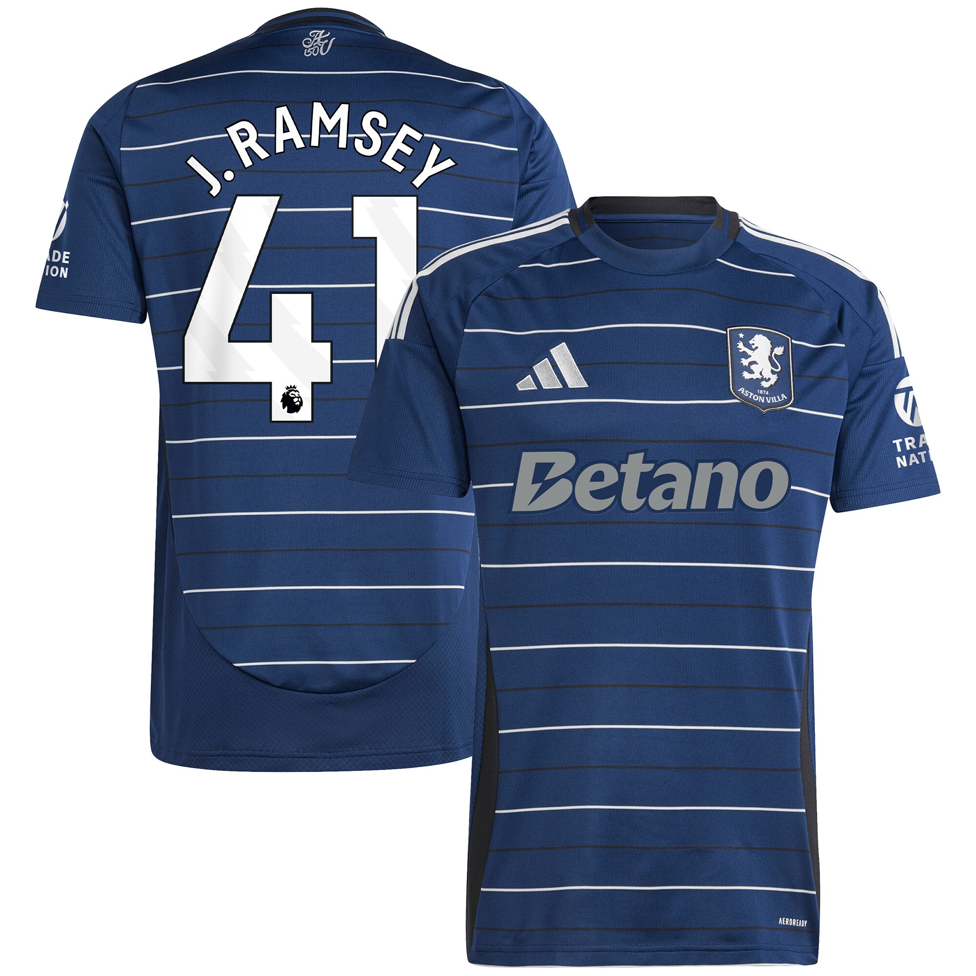 aston villa adidas third shirt 2024-25 with j. ramsey 41 printing Collection | Aston Villa Fan Shop