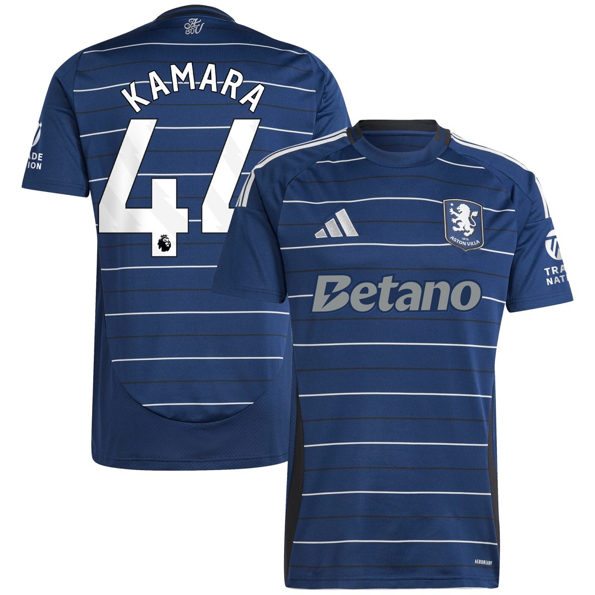 aston villa adidas third shirt 2024-25 with kamara 44 printing Collection | Aston Villa Fan Shop