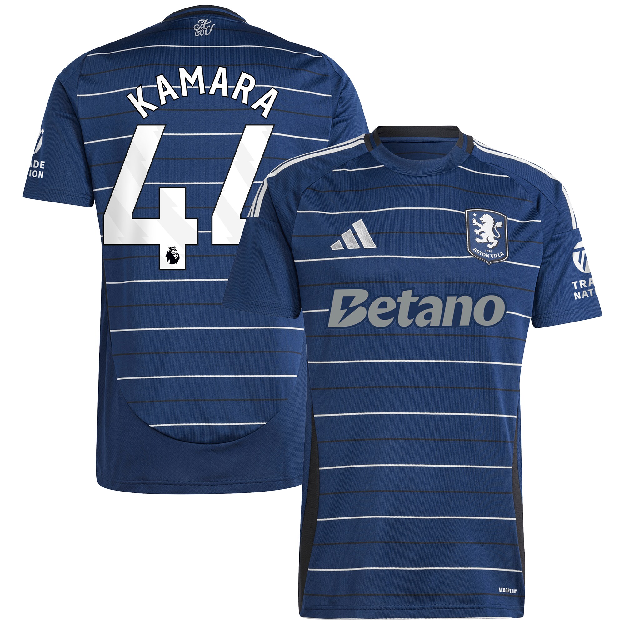aston villa adidas third shirt 2024-25 with kamara 44 printing Collection | Aston Villa Fan Shop