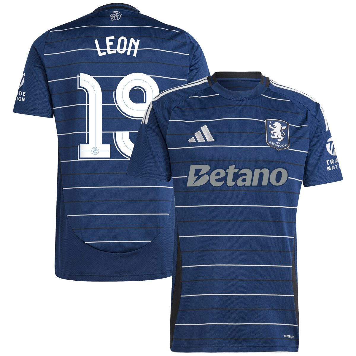 aston villa adidas third shirt 2024-25 with leon 19 cup printing Collection | Aston Villa Fan Shop