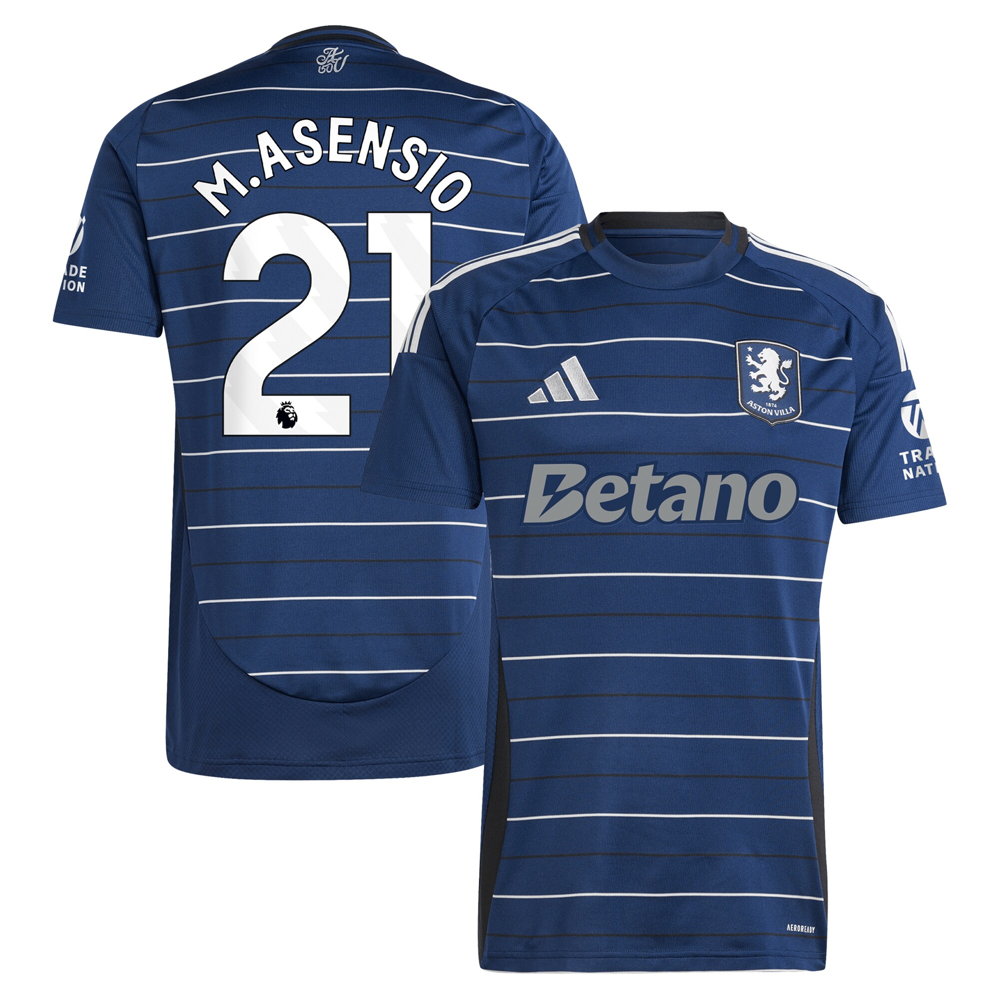 aston villa adidas third shirt 2024-25 with m.asensio 21 printing Collection | Aston Villa Fan Shop