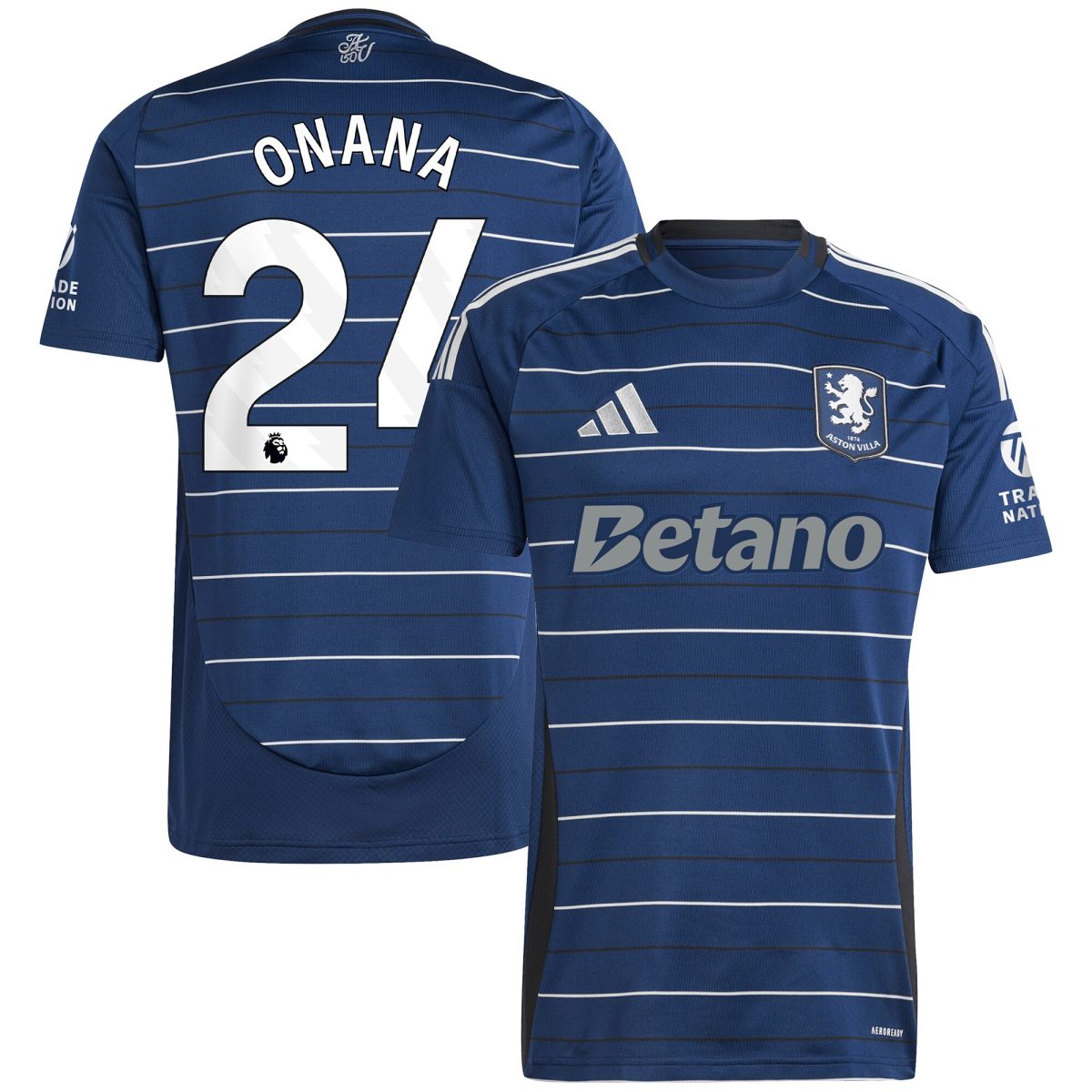 aston villa adidas third shirt 2024-25 with onana 24 printing Collection | Aston Villa Fan Shop