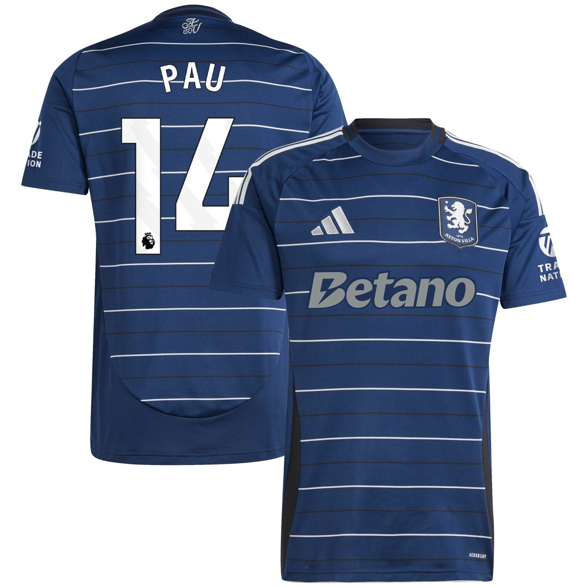 aston villa adidas third shirt 2024-25 with pau 14 printing Collection | Aston Villa Fan Shop