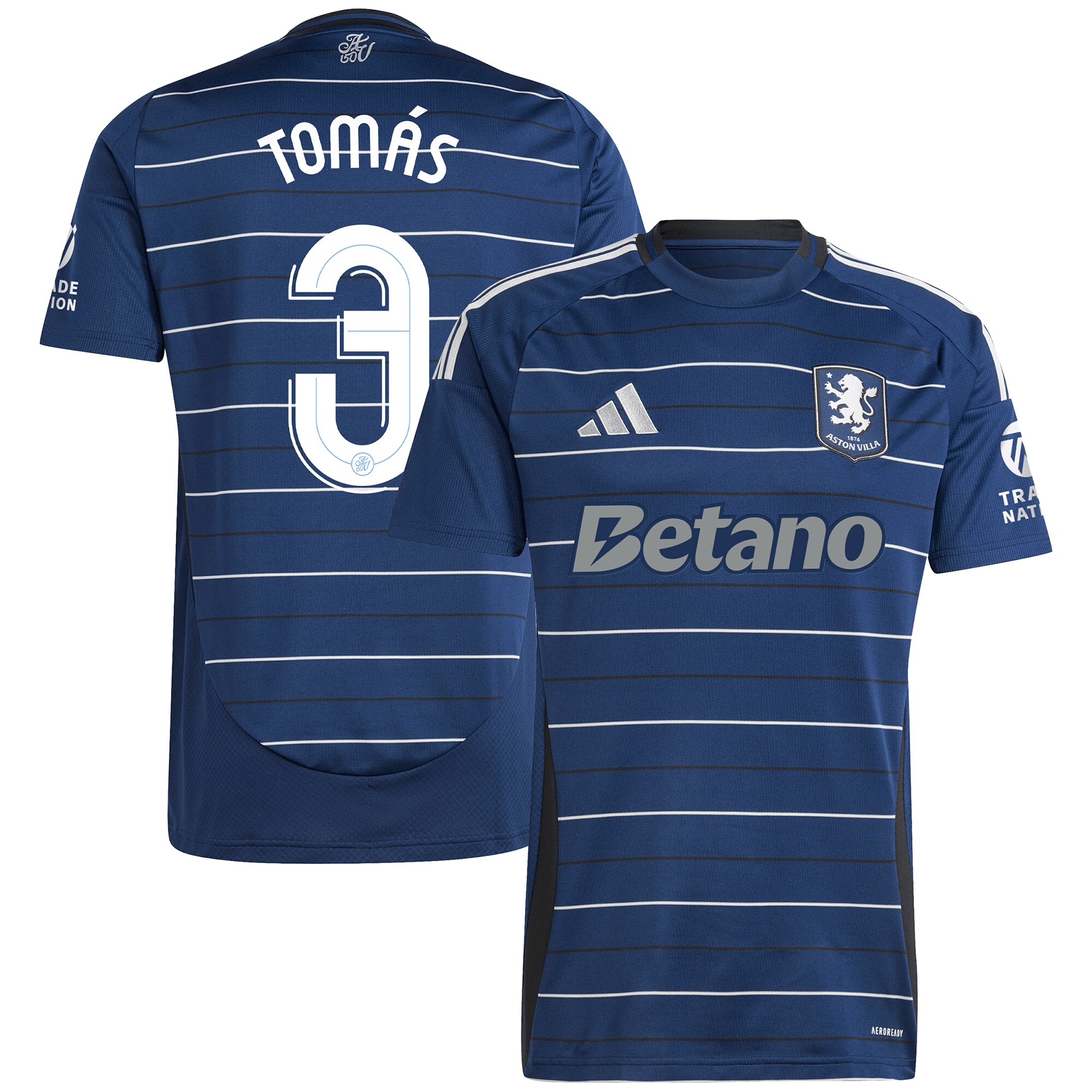 aston villa adidas third shirt 2024-25 with tomás 3 cup printing Collection | Aston Villa Fan Shop