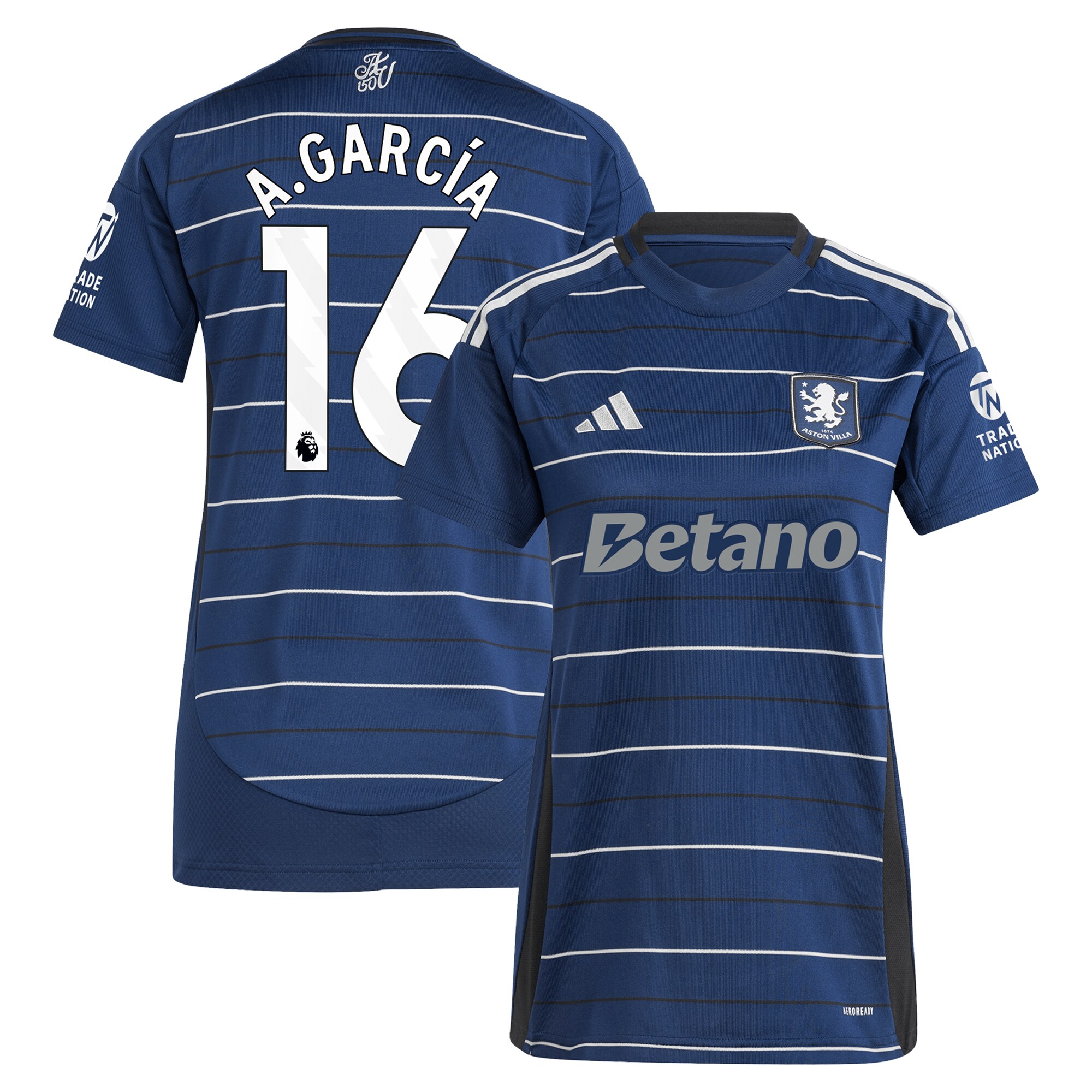 aston villa adidas third shirt 2024-25 – womens with a.garcía 16 printing Collection | Aston Villa Fan Shop
