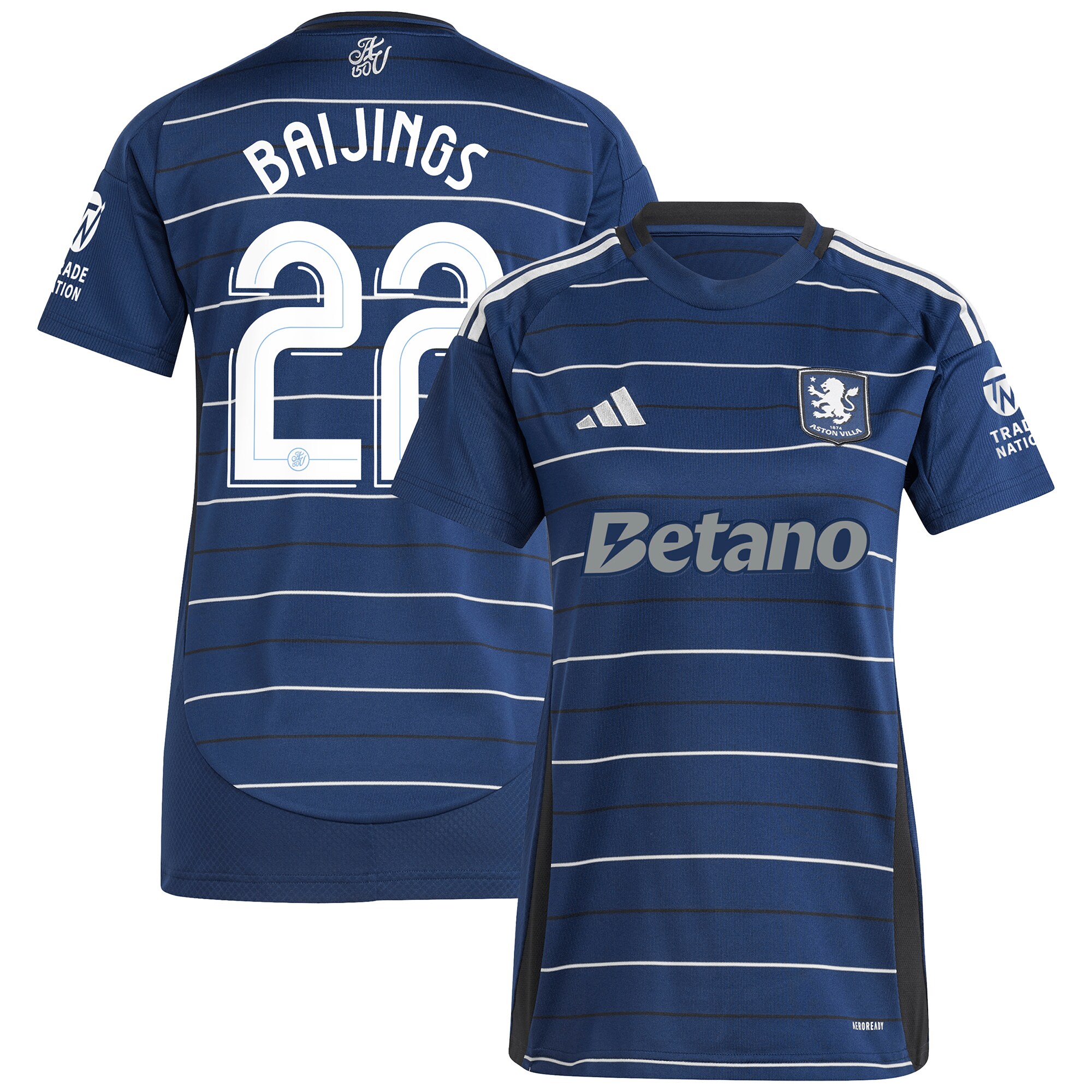 aston villa adidas third shirt 2024-25 – womens with baijings 22 cup printing Collection | Aston Villa Fan Shop