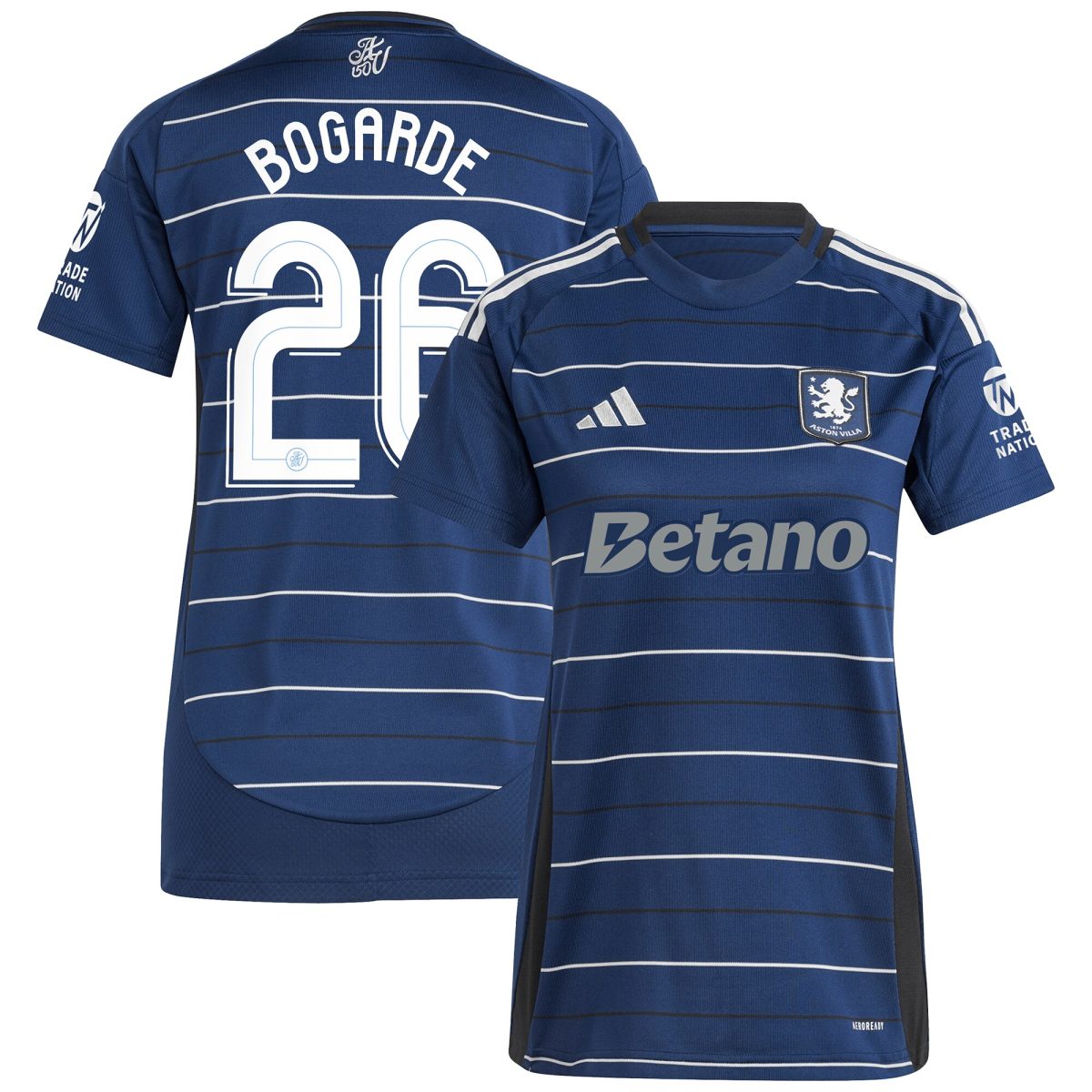 aston villa adidas third shirt 2024-25 – womens with bogarde 26 cup printing Collection | Aston Villa Fan Shop