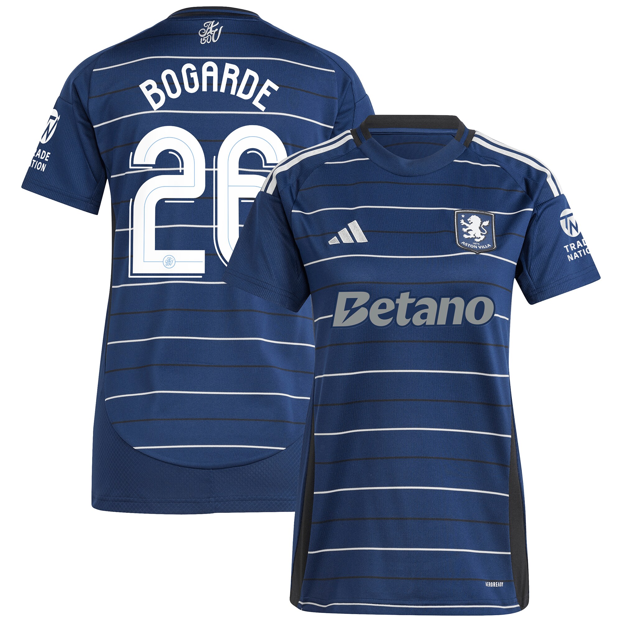 aston villa adidas third shirt 2024-25 – womens with bogarde 26 cup printing Collection | Aston Villa Fan Shop