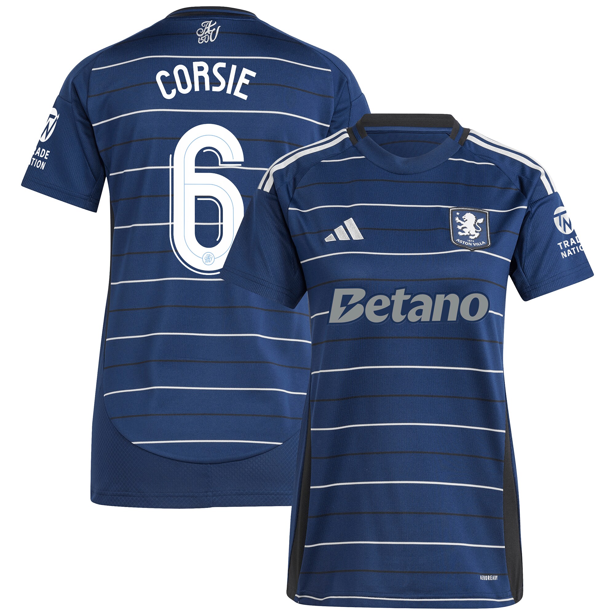aston villa adidas third shirt 2024-25 – womens with corsie 6 cup printing Collection | Aston Villa Fan Shop
