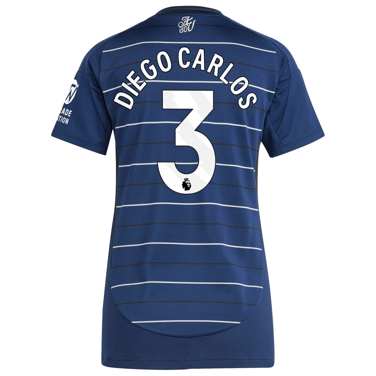 aston villa adidas third shirt 2024-25 – womens with diego carlos 3 printing Collection | Aston Villa Fan Shop