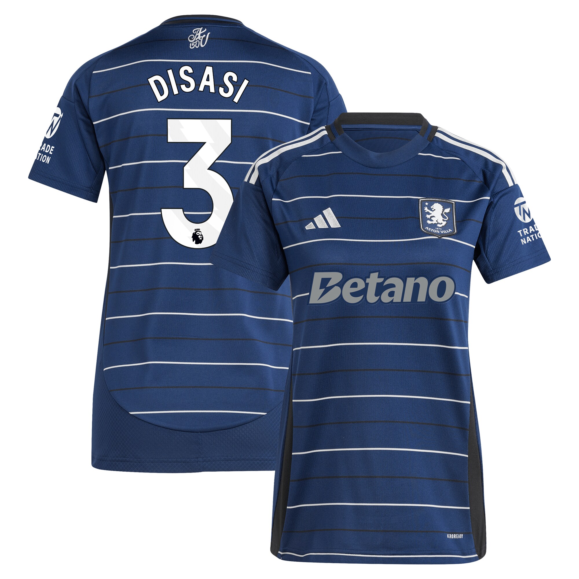 aston villa adidas third shirt 2024-25 – womens with disasi 3 printing Collection | Aston Villa Fan Shop