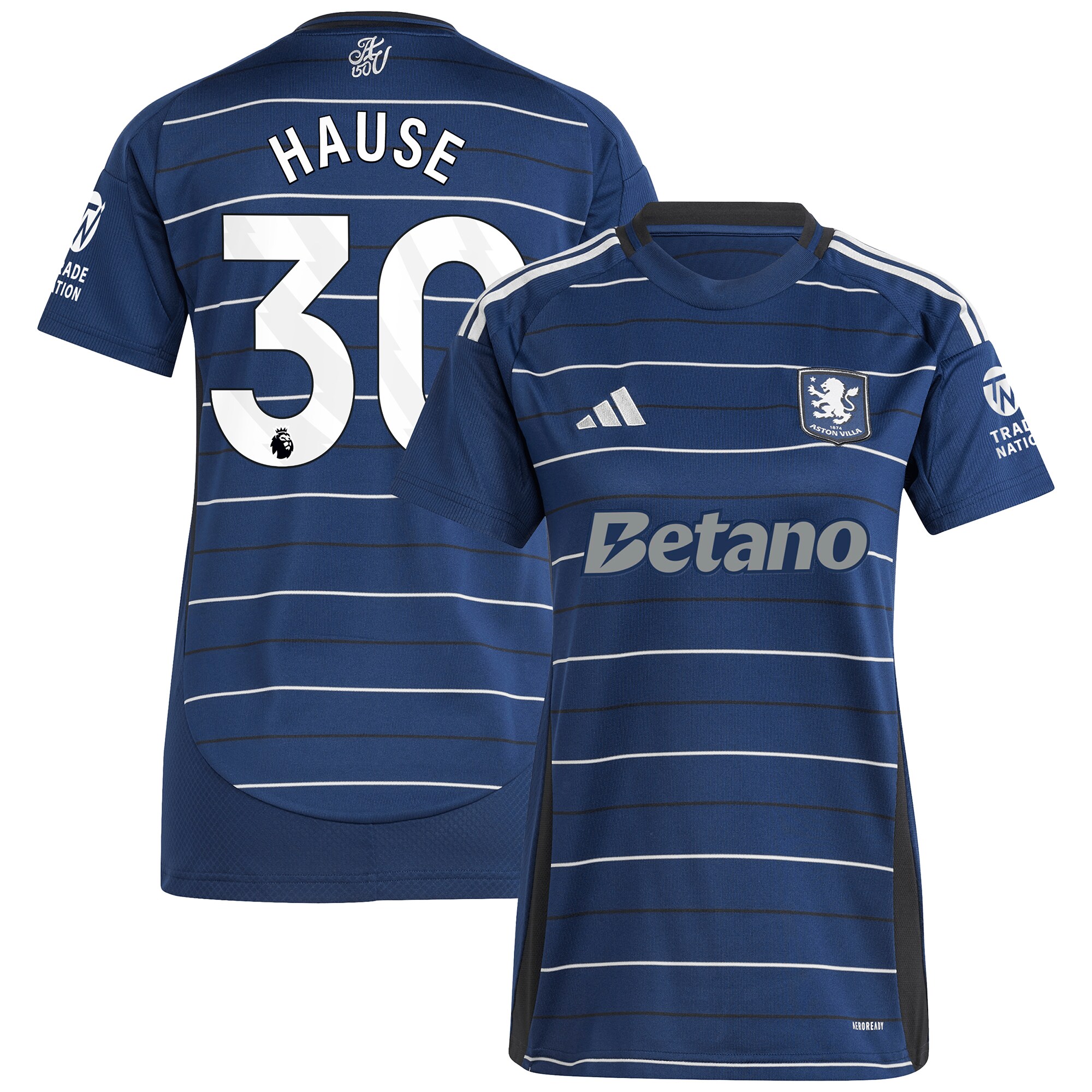 aston villa adidas third shirt 2024-25 – womens with hause 30 printing Collection | Aston Villa Fan Shop
