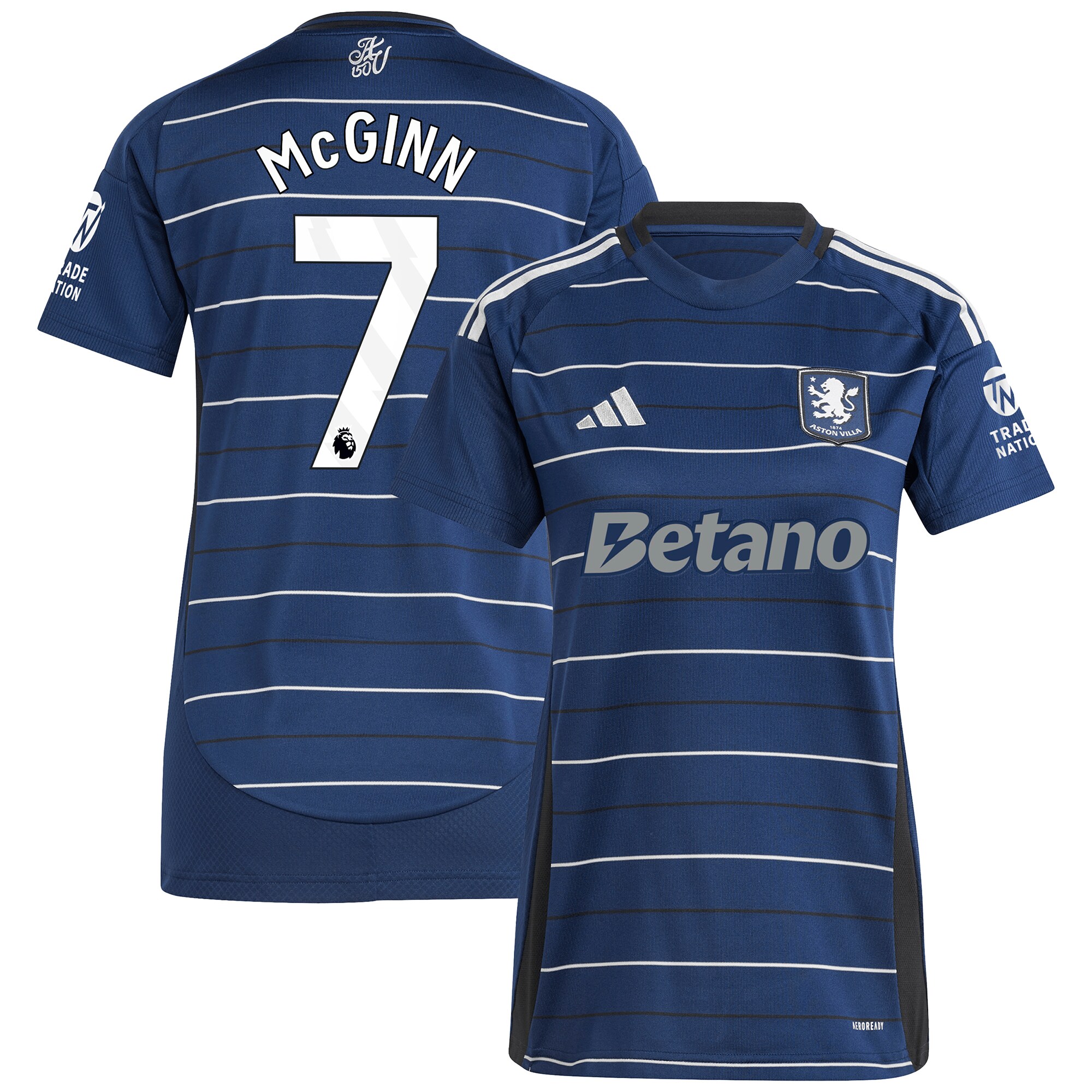 aston villa adidas third shirt 2024-25 – womens with mcginn 7 printing Collection | Aston Villa Fan Shop