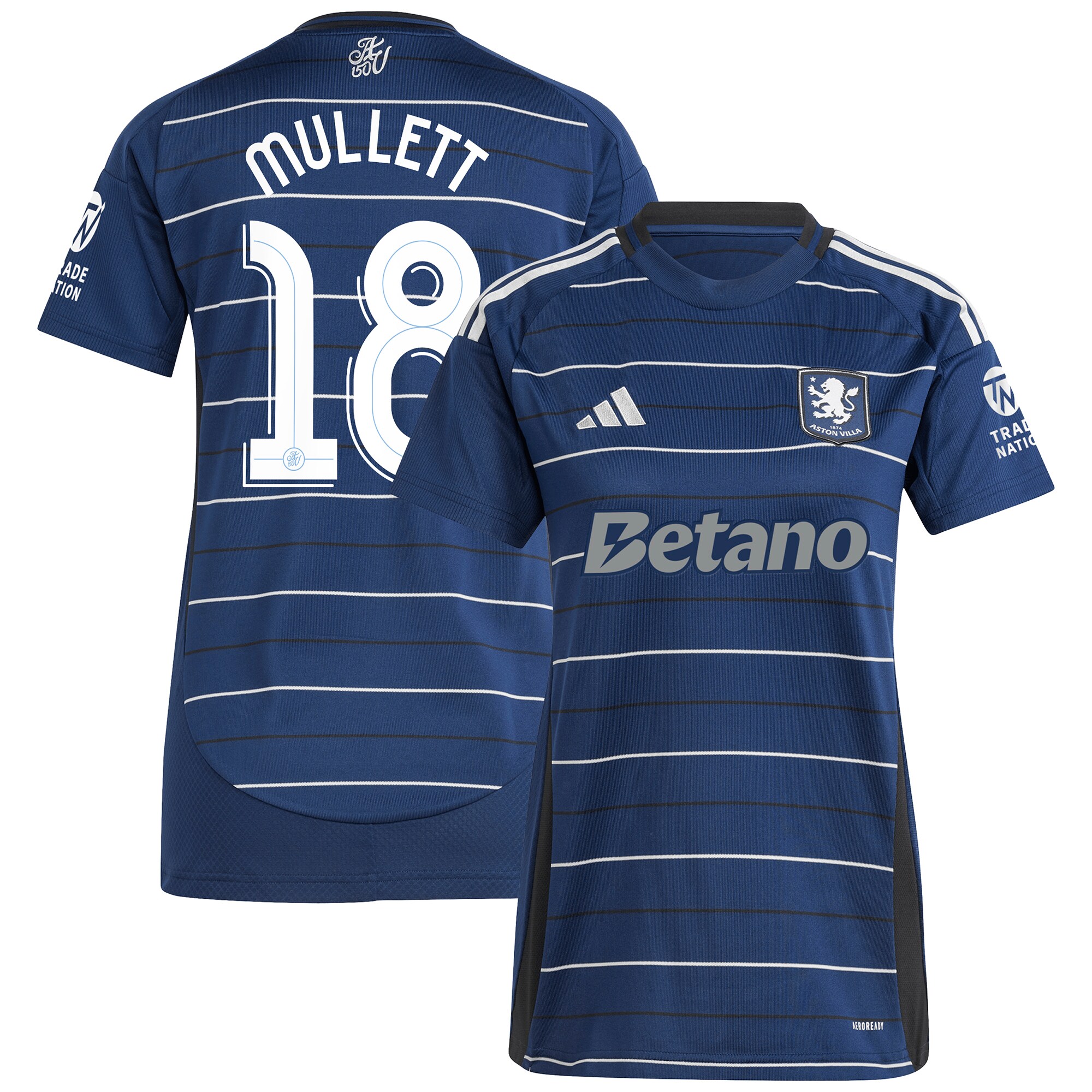 aston villa adidas third shirt 2024-25 – womens with mullett 18 cup printing Collection | Aston Villa Fan Shop