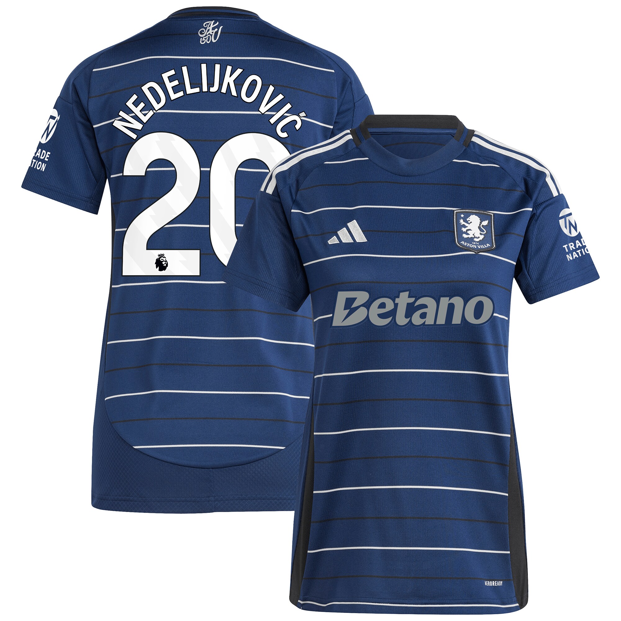 aston villa adidas third shirt 2024-25 – womens with nedeljković 20 printing Collection | Aston Villa Fan Shop
