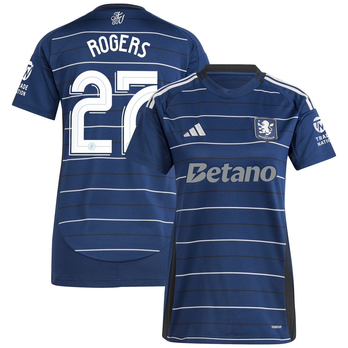 aston villa adidas third shirt 2024-25 – womens with rogers 27 cup printing Collection | Aston Villa Fan Shop