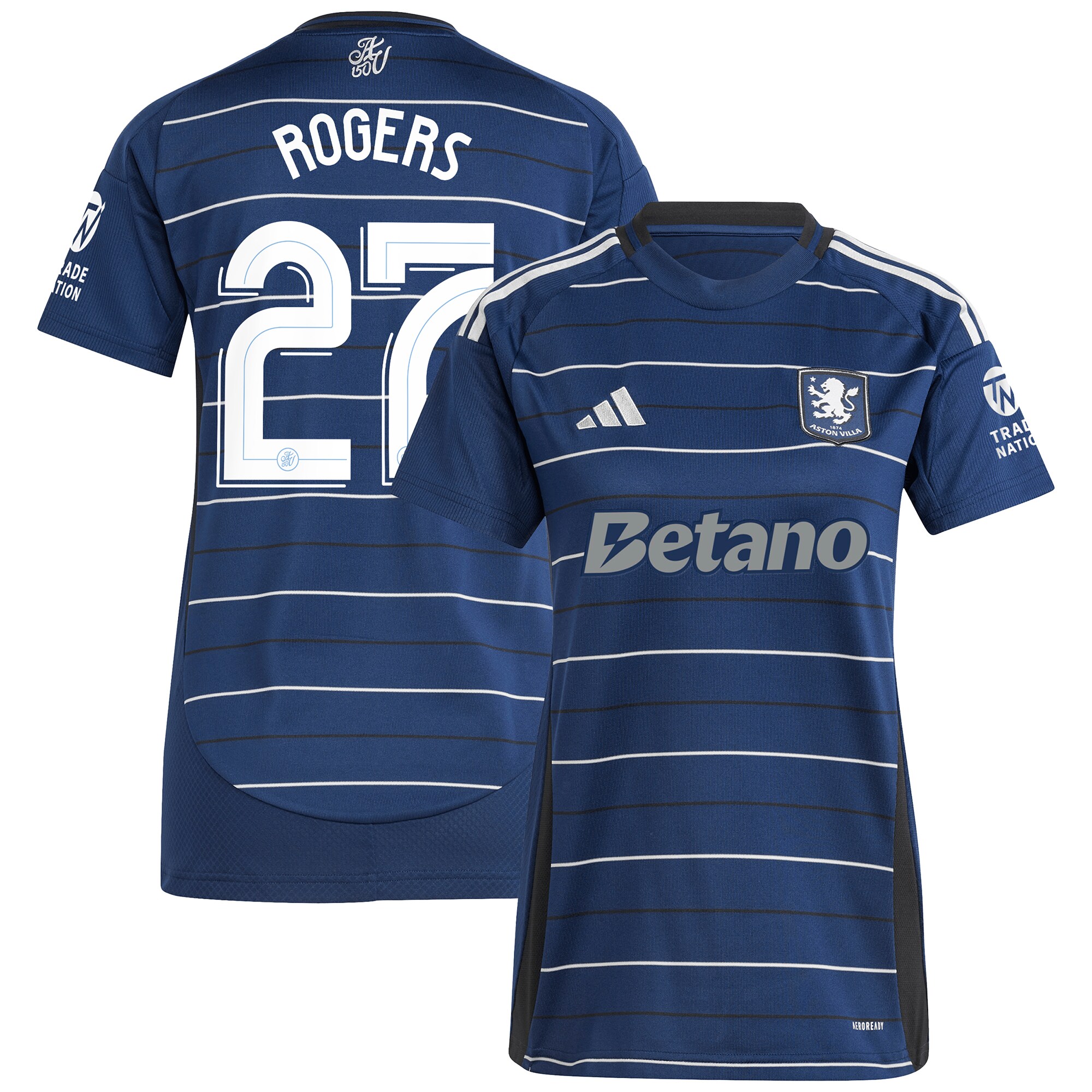 aston villa adidas third shirt 2024-25 – womens with rogers 27 cup printing Collection | Aston Villa Fan Shop