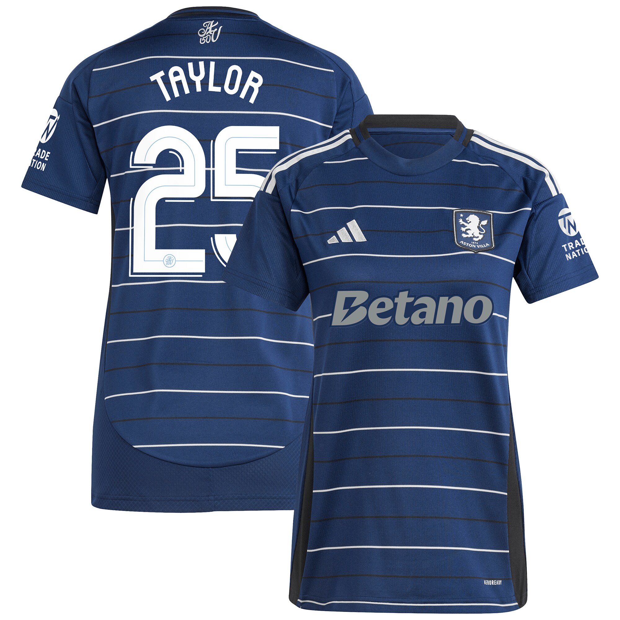 aston villa adidas third shirt 2024-25 – womens with taylor 25 cup printing Collection | Aston Villa Fan Shop
