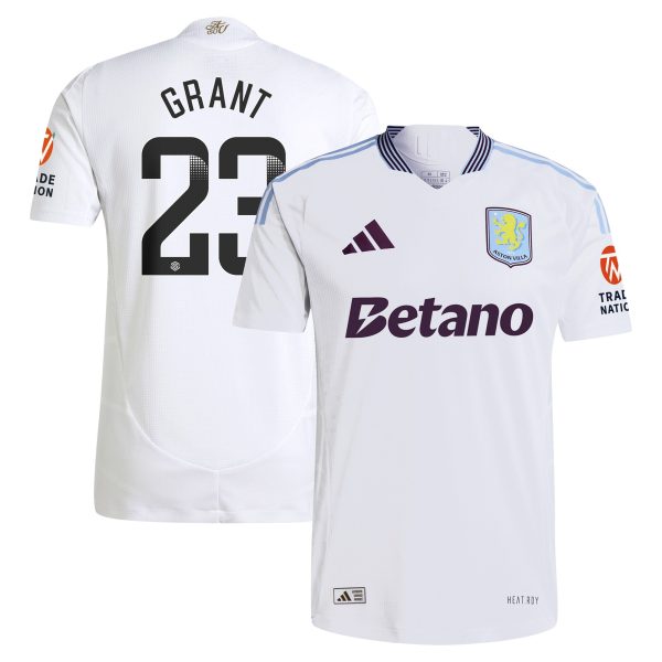 aston villa adidas wsl away authentic shirt 2024-25 with grant 23 printing Collection | Aston Villa Fan Shop