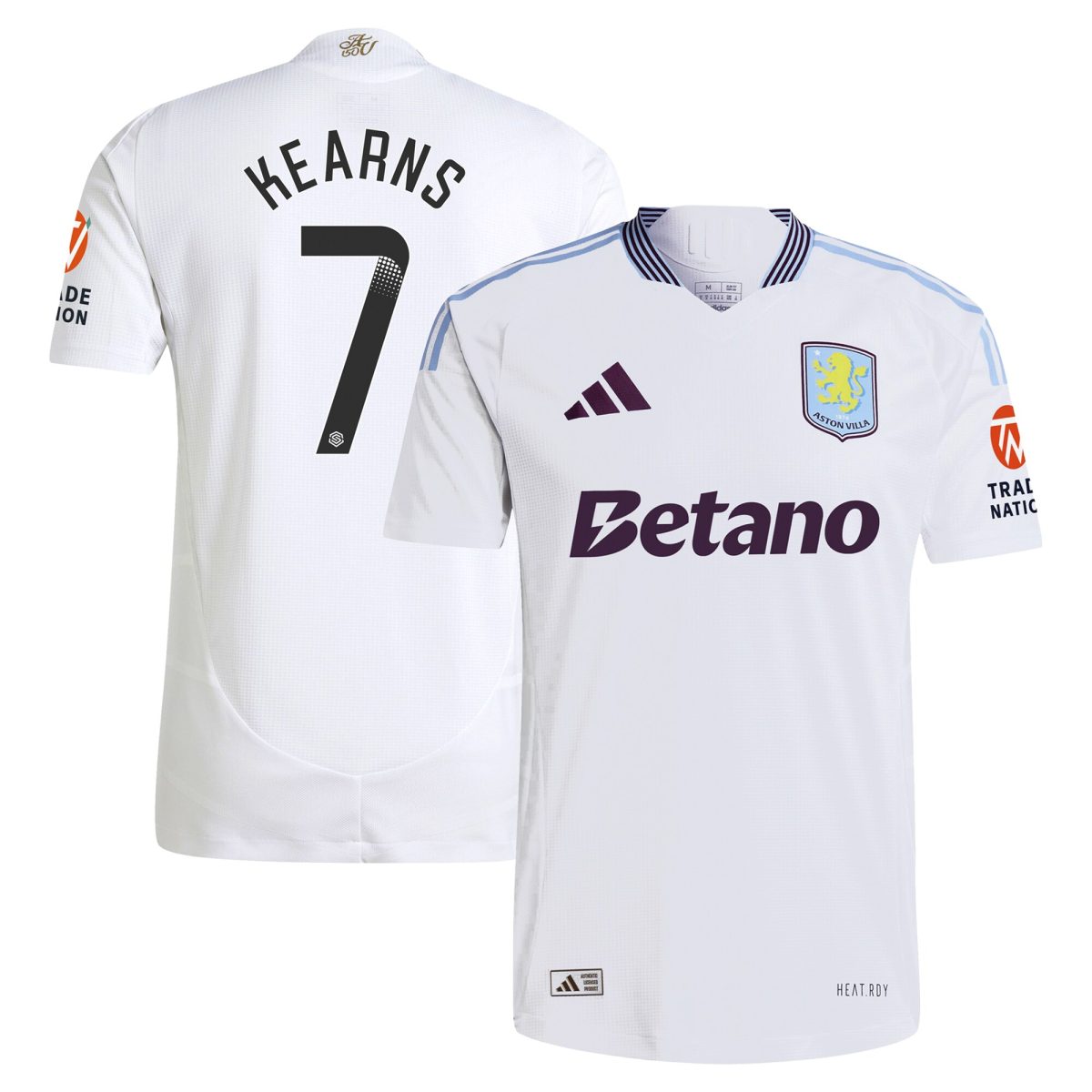aston villa adidas wsl away authentic shirt 2024-25 with kearns 7 printing Collection | Aston Villa Fan Shop