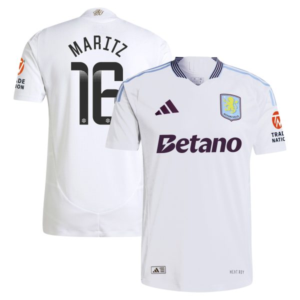 aston villa adidas wsl away authentic shirt 2024-25 with maritz 16 printing Collection | Aston Villa Fan Shop