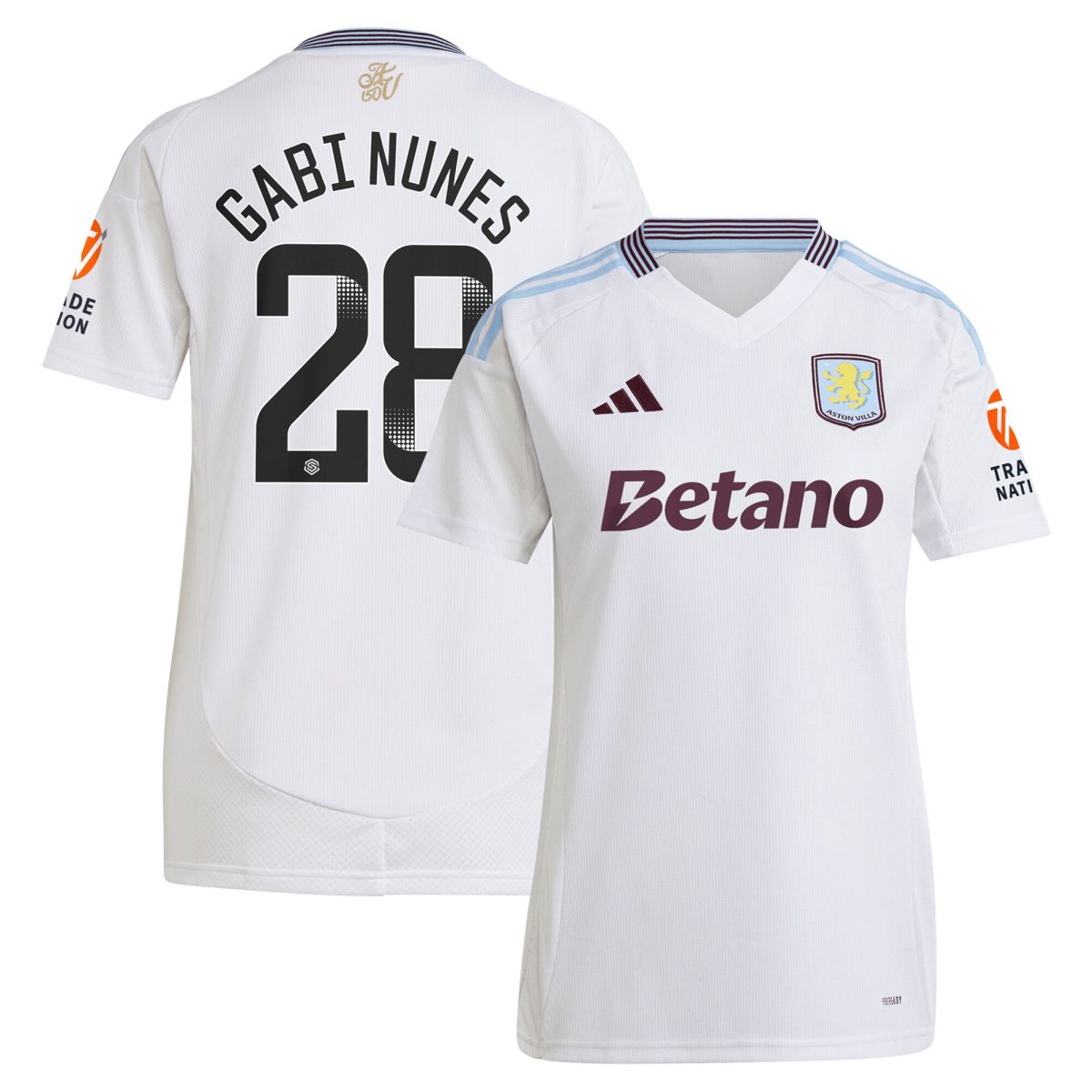 aston villa adidas wsl away shirt 2024-25 – womens with gabi nunes 28 printing Collection | Aston Villa Fan Shop